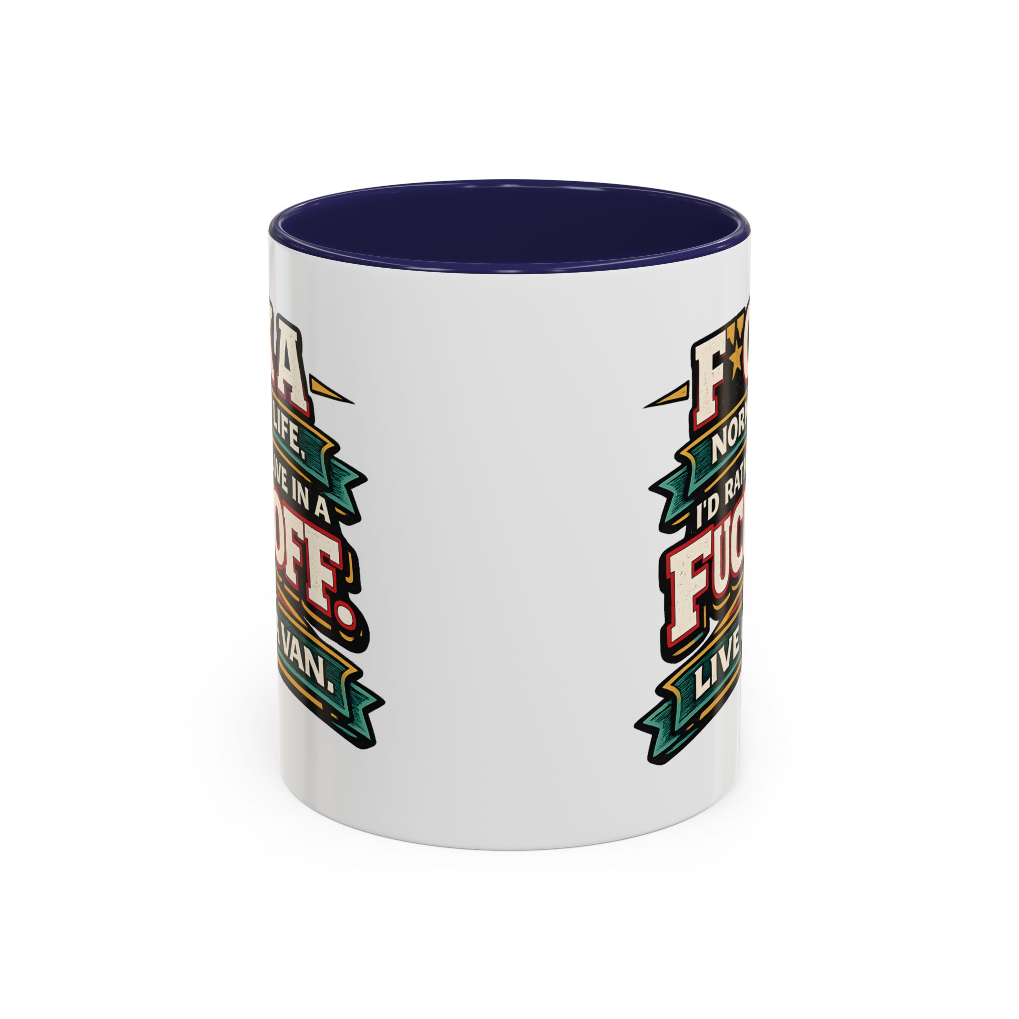 8552758731958994239_2048.jpeg Accent Coffee Mug (11, 15oz) — "Fuck A Normal Life" Design F**K-Line