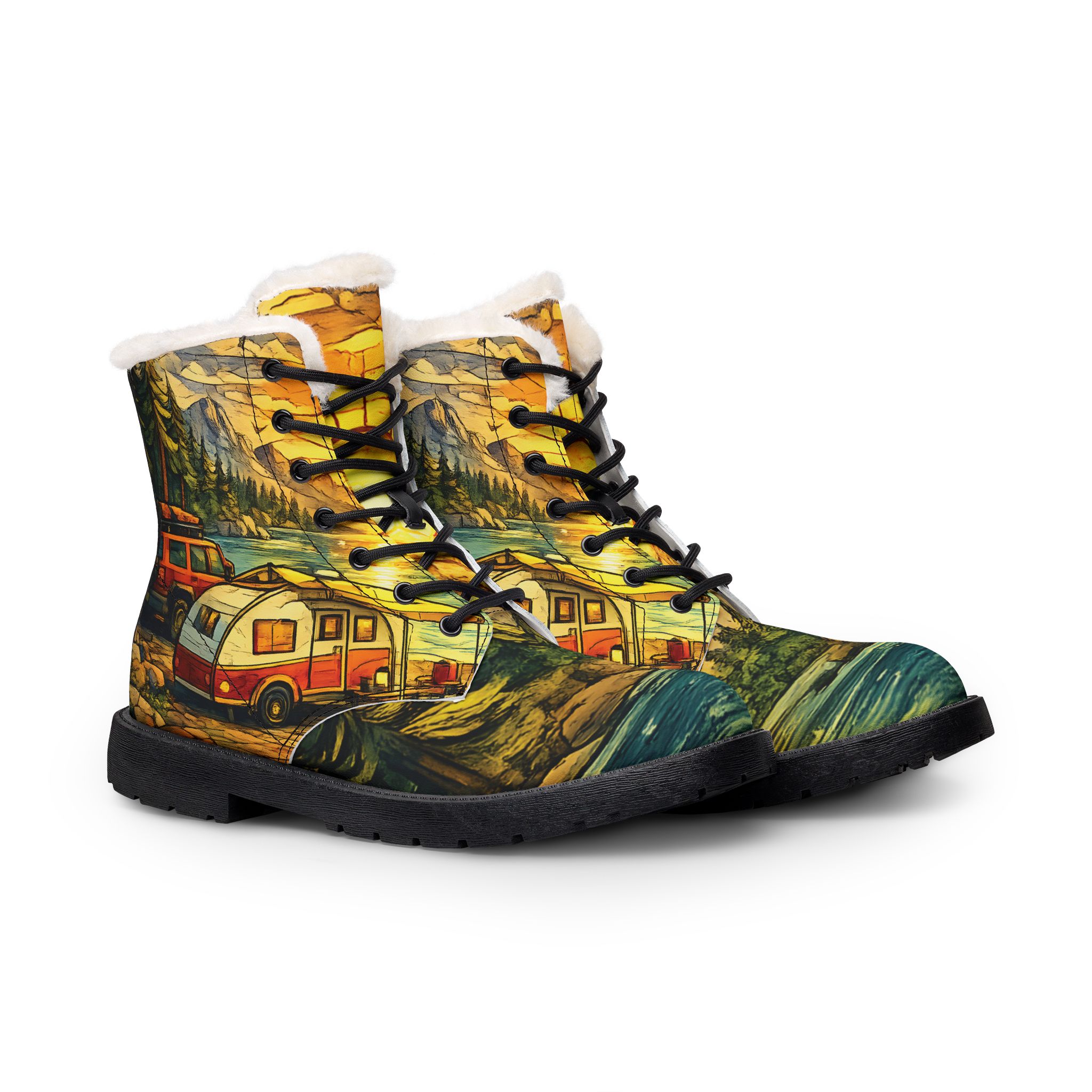 8555478710138785846_2048.jpeg Men's Fur and Leather Boots — Camper Wilderness Print (Cubic-Line)