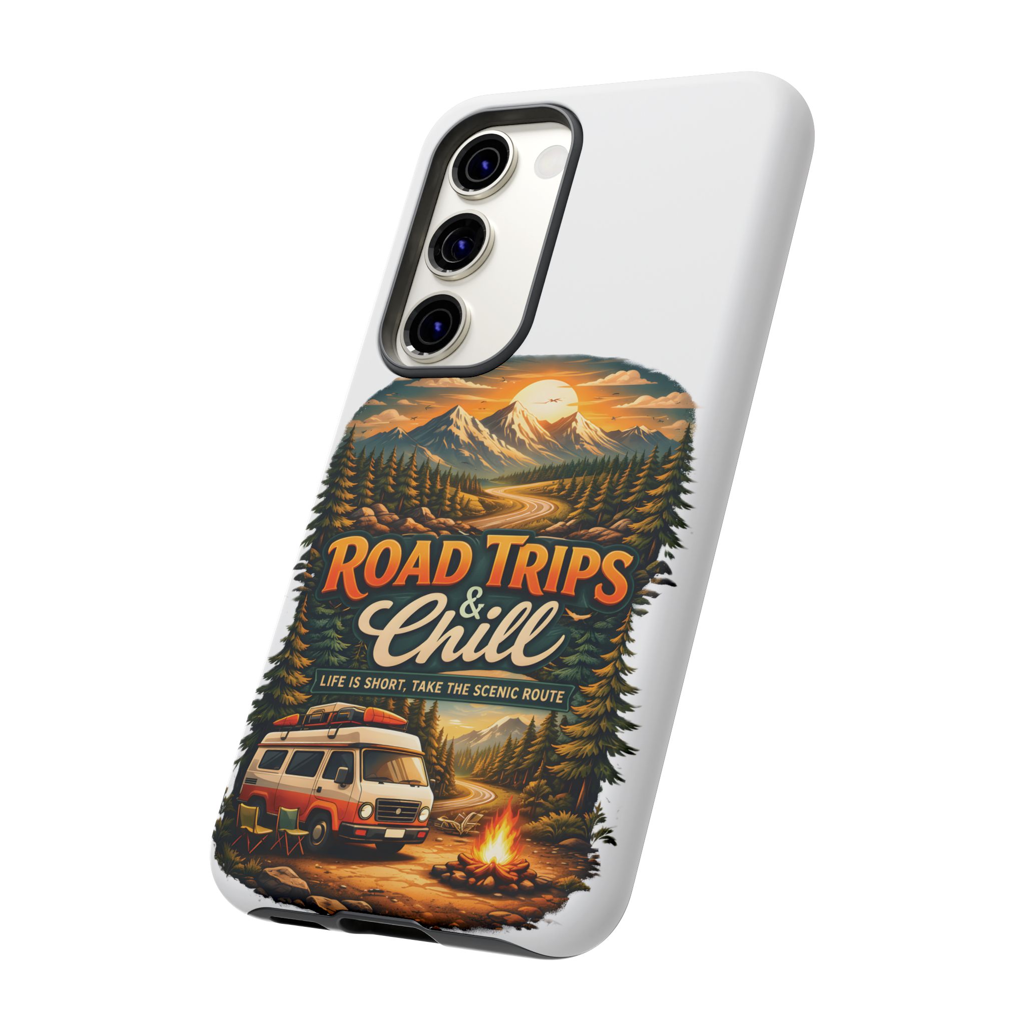 Phone Case — "Road Trips and Chill" (Design Scenic-Line)