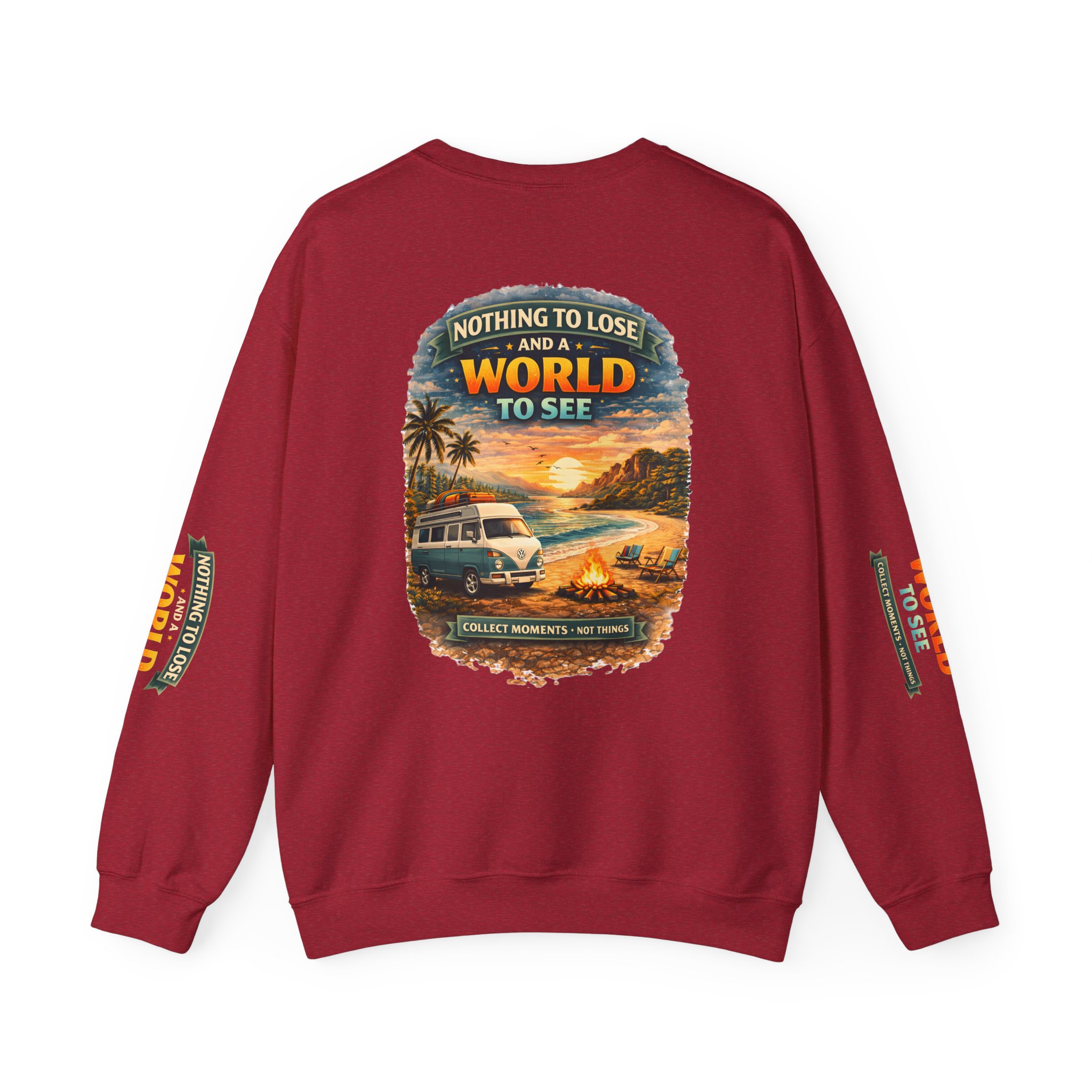 Unisex Heavy Blend™ Crewneck Sweatshirt — "Nothing To Lose" Design Scenic-Line