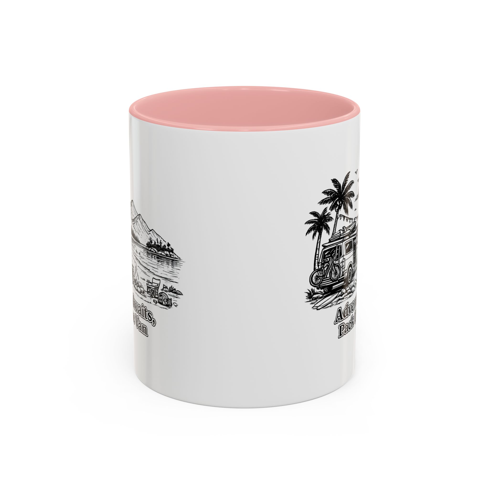 8577975968999550406_2048.jpeg Accent Coffee Mug (11, 15oz) — "Adventure Awaits,Pack Up The Van" Design Minimal-Line