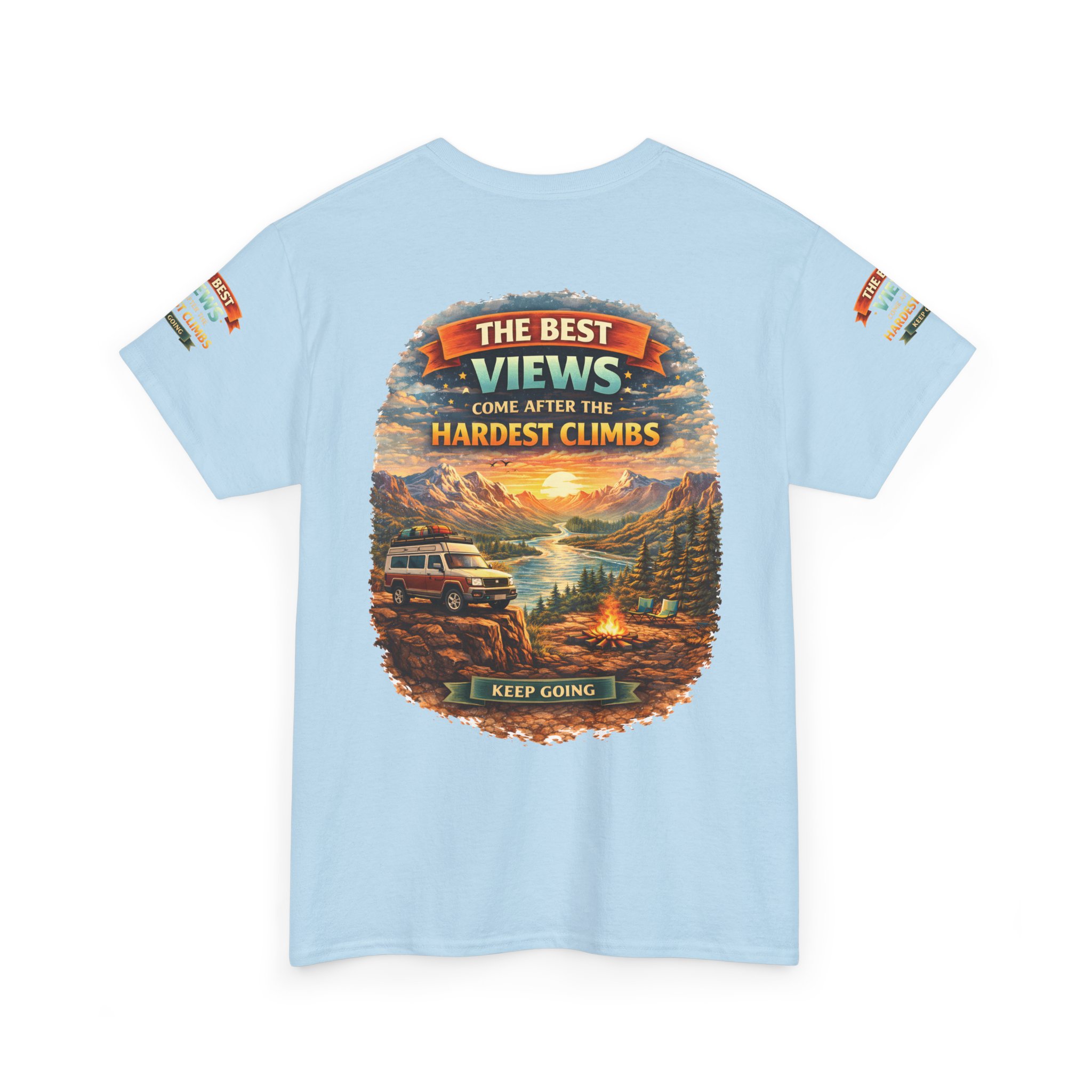 8588796565037900707_2048.jpeg Unisex Heavy Cotton Tee — "The Best Views" Design Scenic-Line