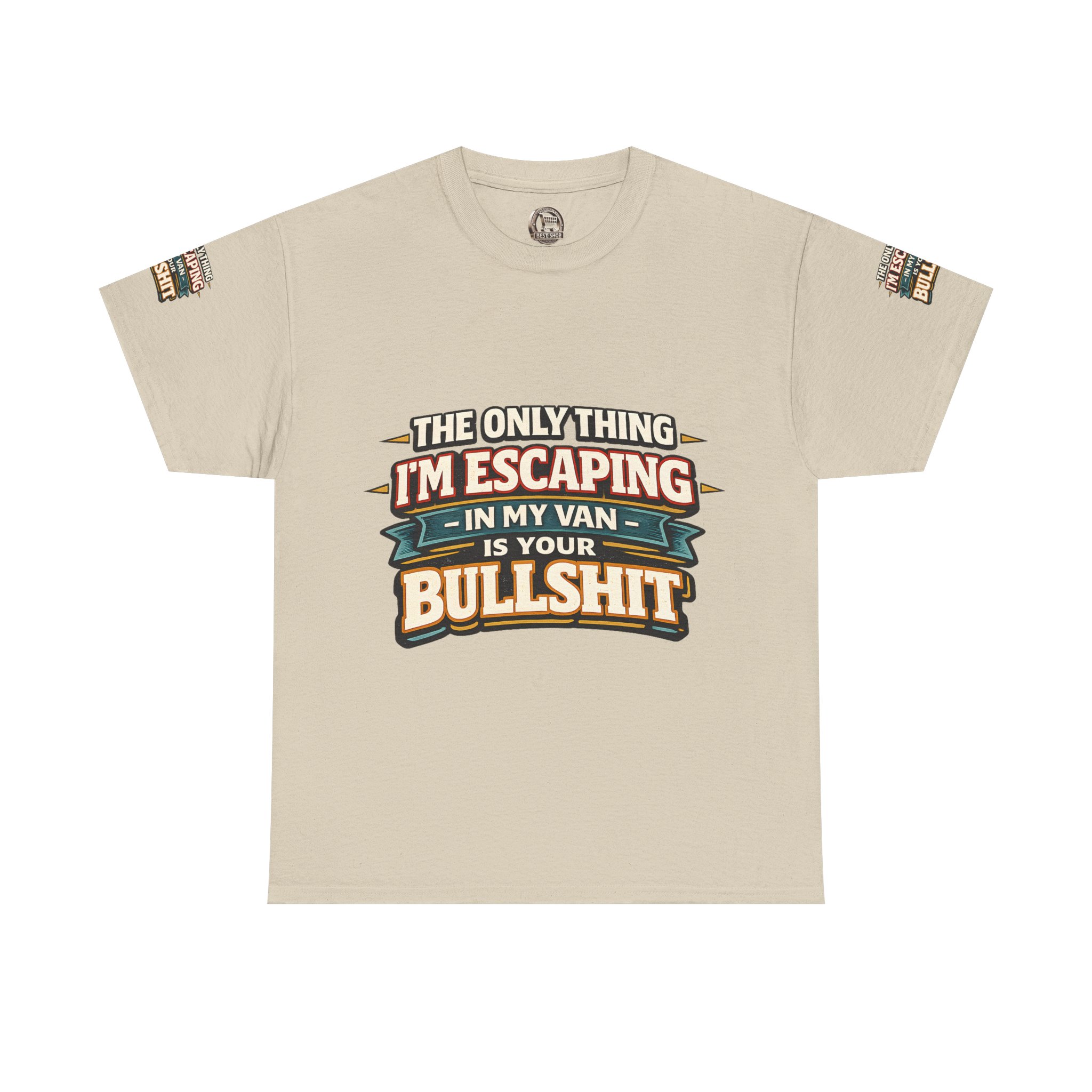 Unisex Heavy Cotton Tee — "The Only Thing I´m Escaping" Design F**K-Line