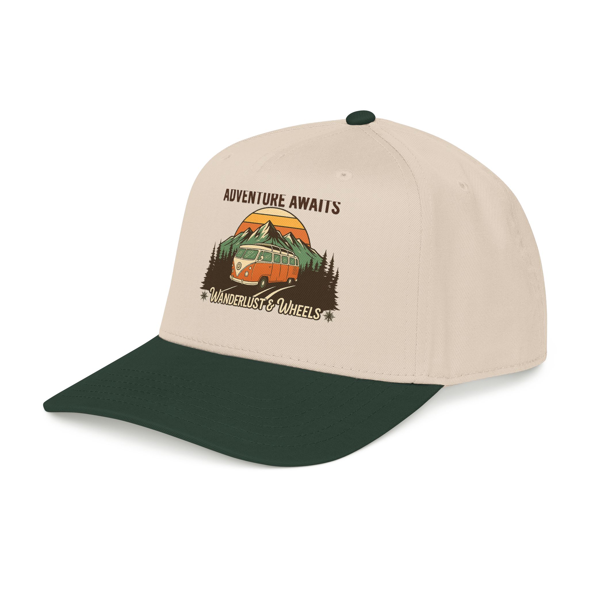 Baseball Cap - "Home Is Where You Adventure Awaits" Mid Profile Baseball Cap