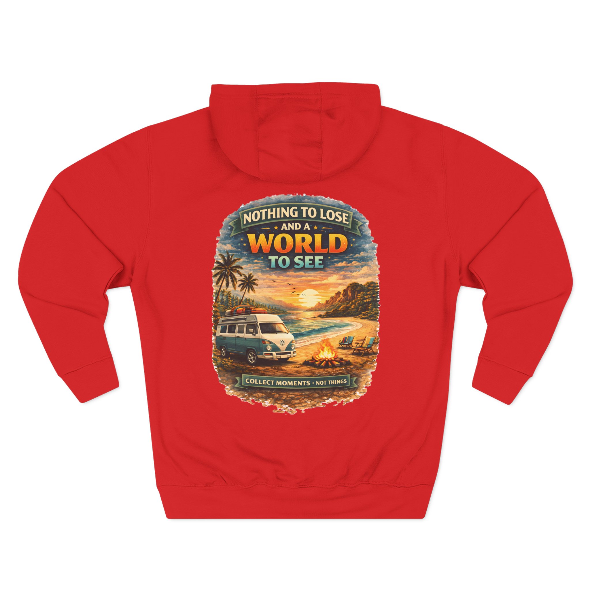 Three-Panel Fleece Hoodie - "Nothing To Lose" Design Scenic-Line