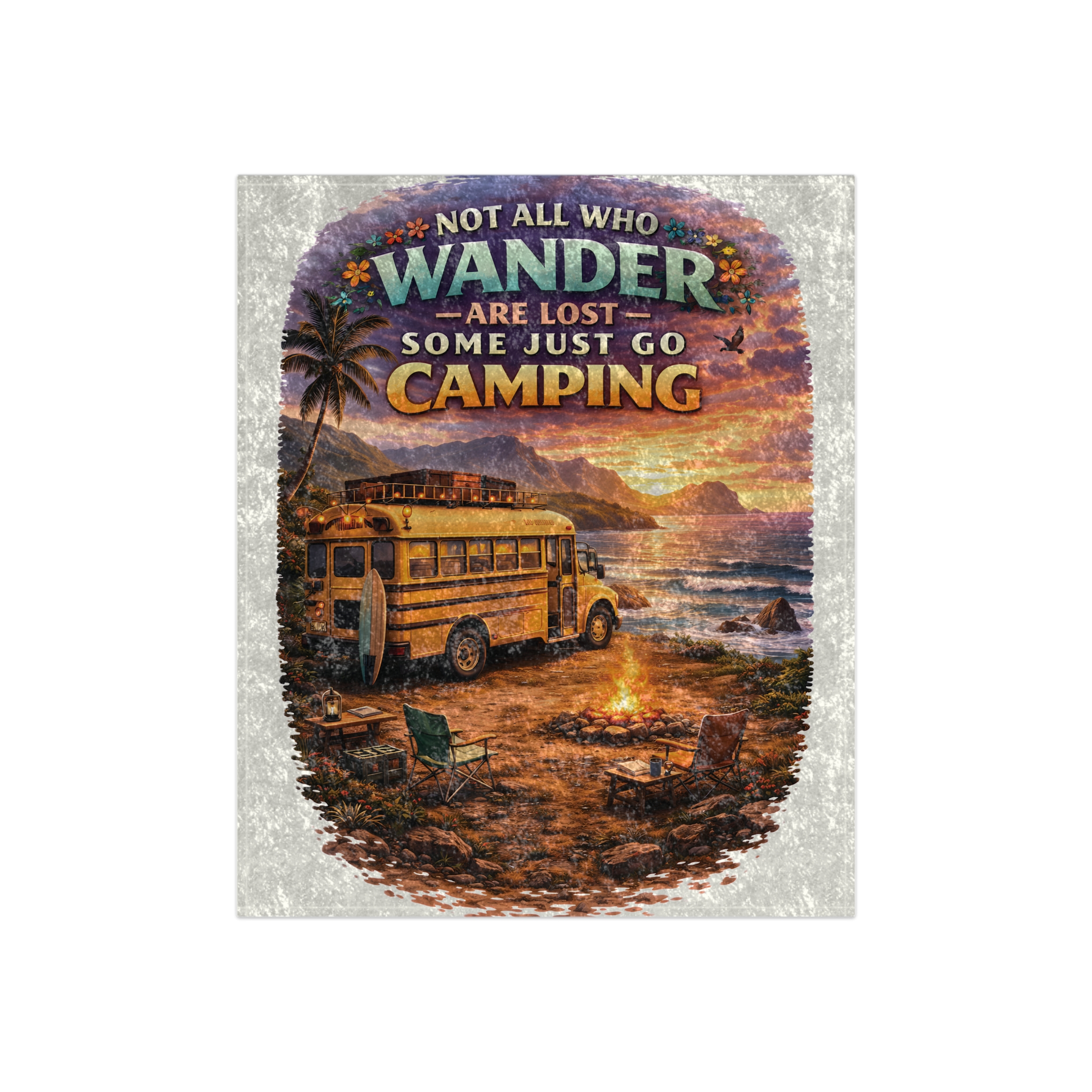 8641494919903206383_2048.jpeg Crushed Velvet Blanket —"Not All Who Wander Are Lost" Design Scenic-Line (Campervan)