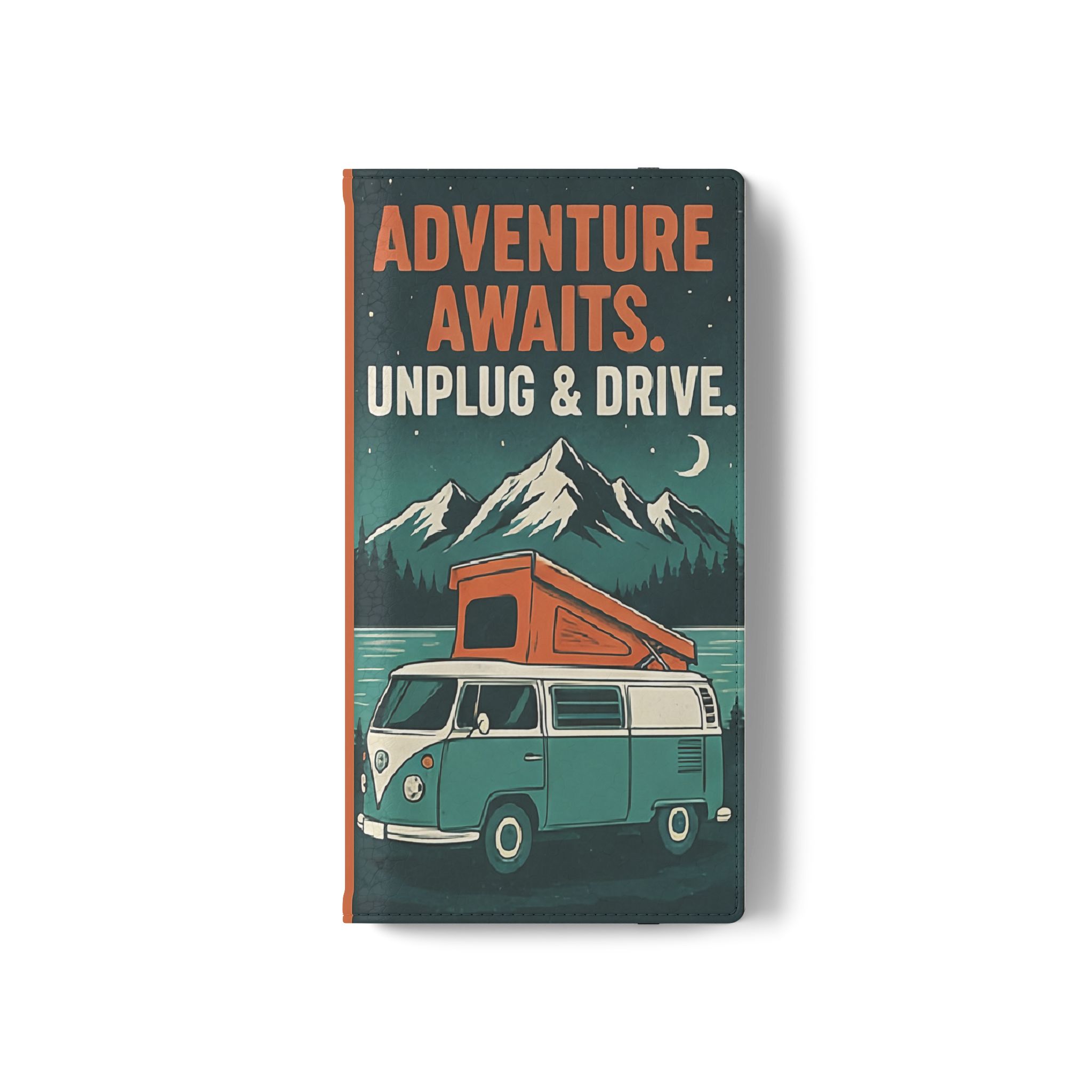 Flip Phone Case — "Adventure Awaits, Fuel Your Journey, Not the WiFi" Wallet Cover