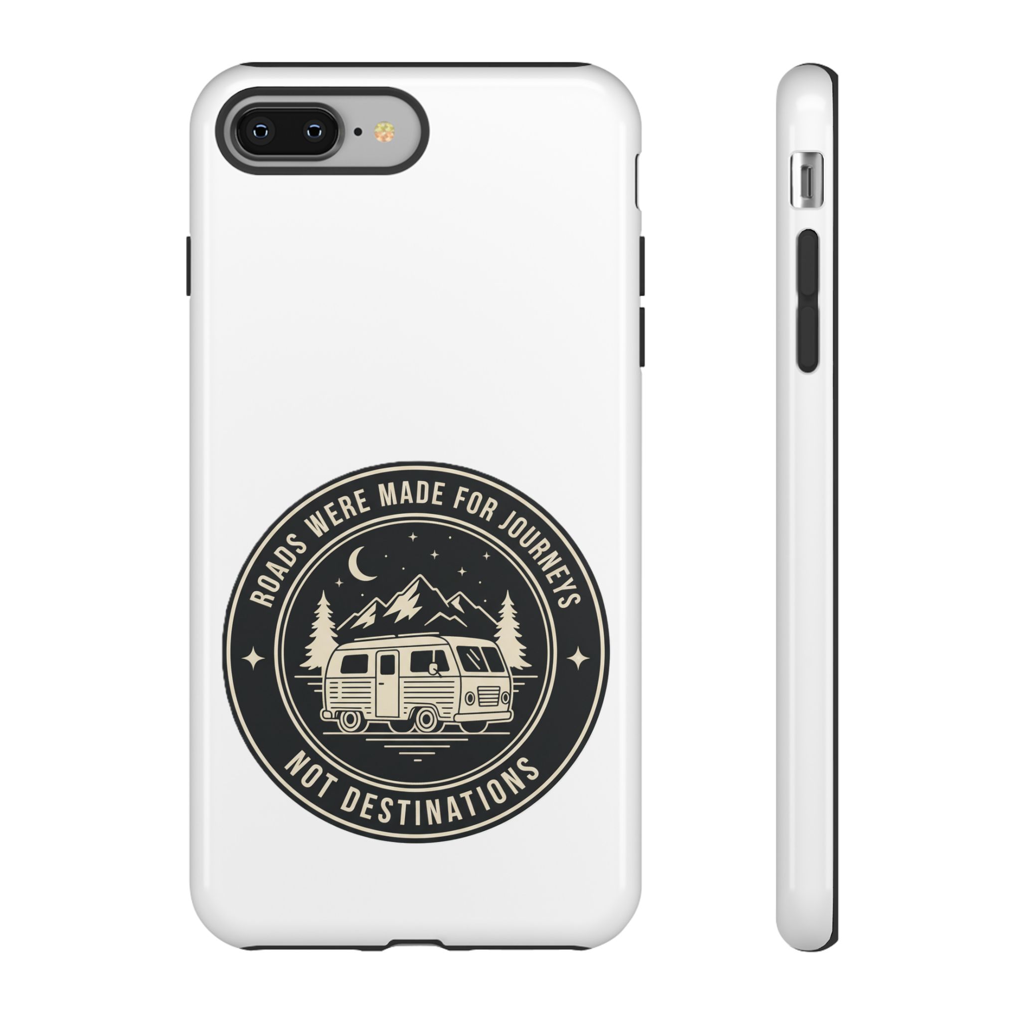 Phone Case — "ROAD WHERE MADE FOR JOURNEYS-NOT DESTINATIONS" Camper Van Design
