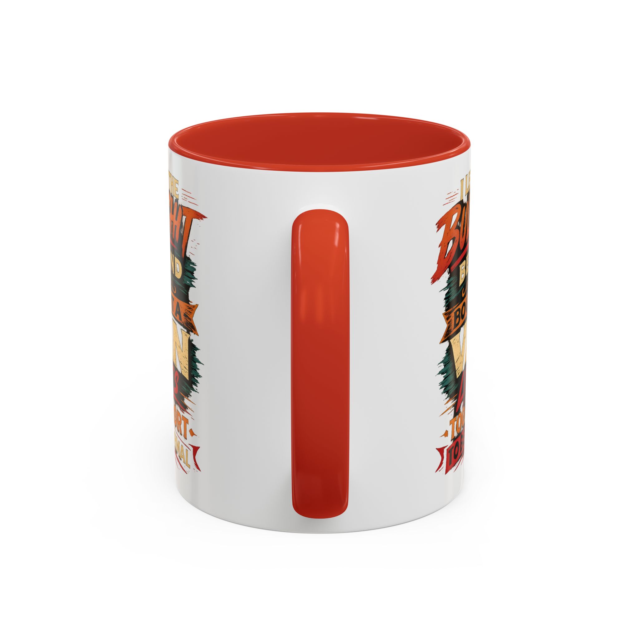 Accent Coffee Mug (11, 15oz) — "I Left The Bullshit" Design F**K-Line