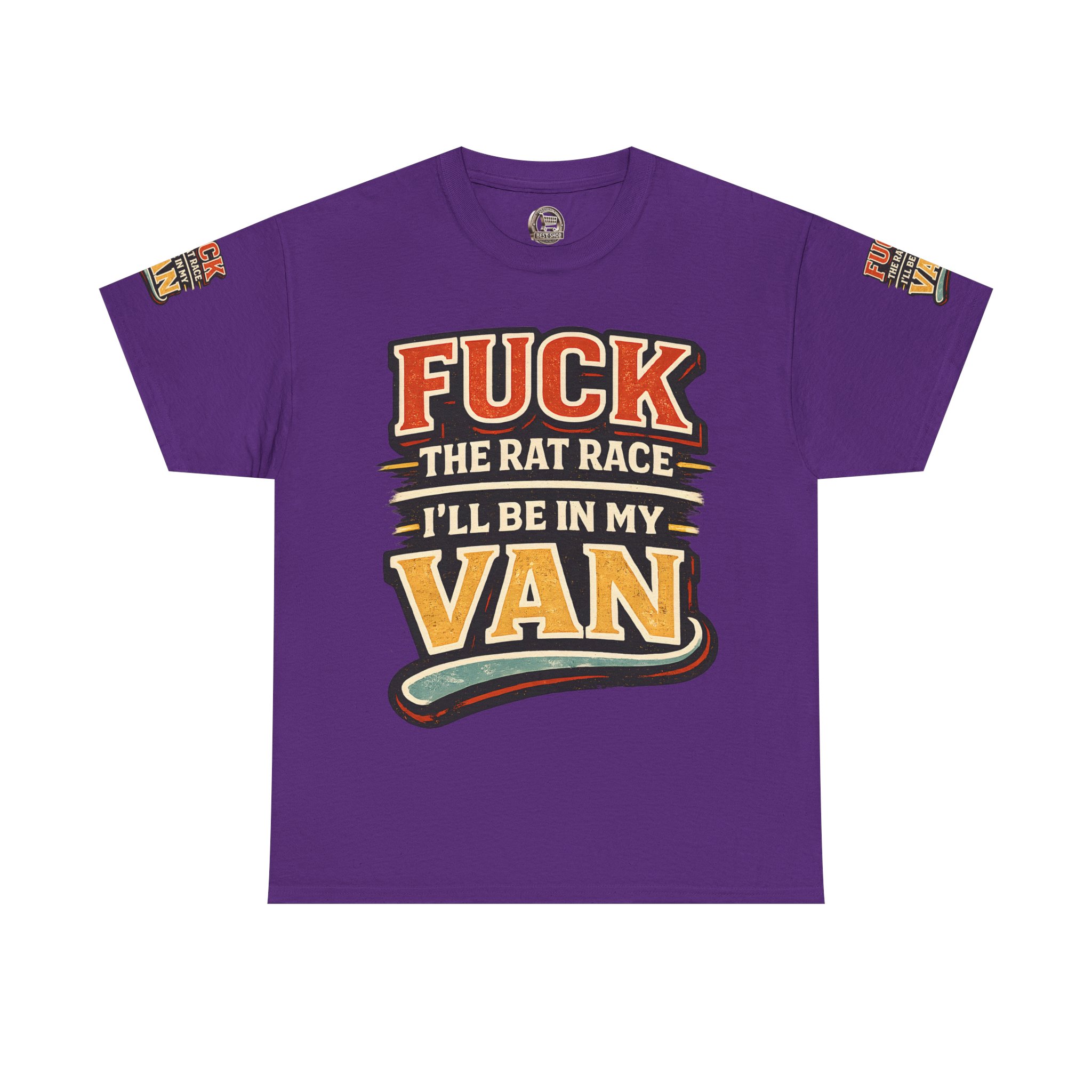 8681396422328390790_2048.jpeg Unisex Heavy Cotton Tee — "Fuck The Rat Race" Design F**K-Line