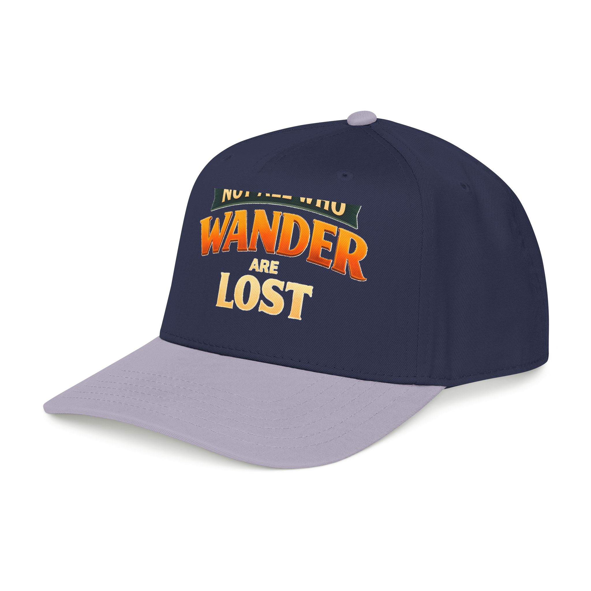 Baseball Cap - "Not All Who Wander Are Lost" Design Scenic-Line