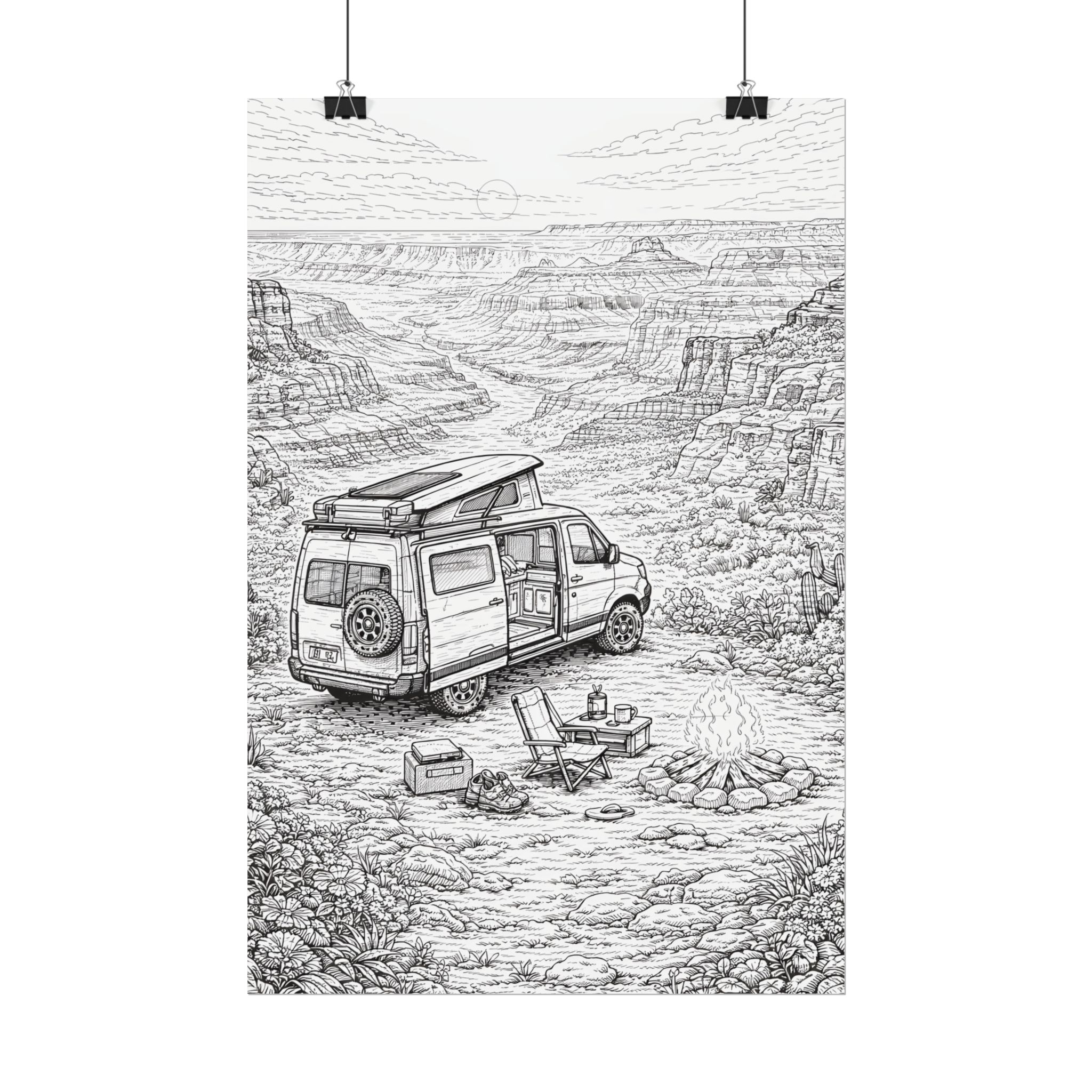 8693829953074692516_2048-1.jpeg Campervan Poster — Vintage RV Camping Landscape Wall Art
