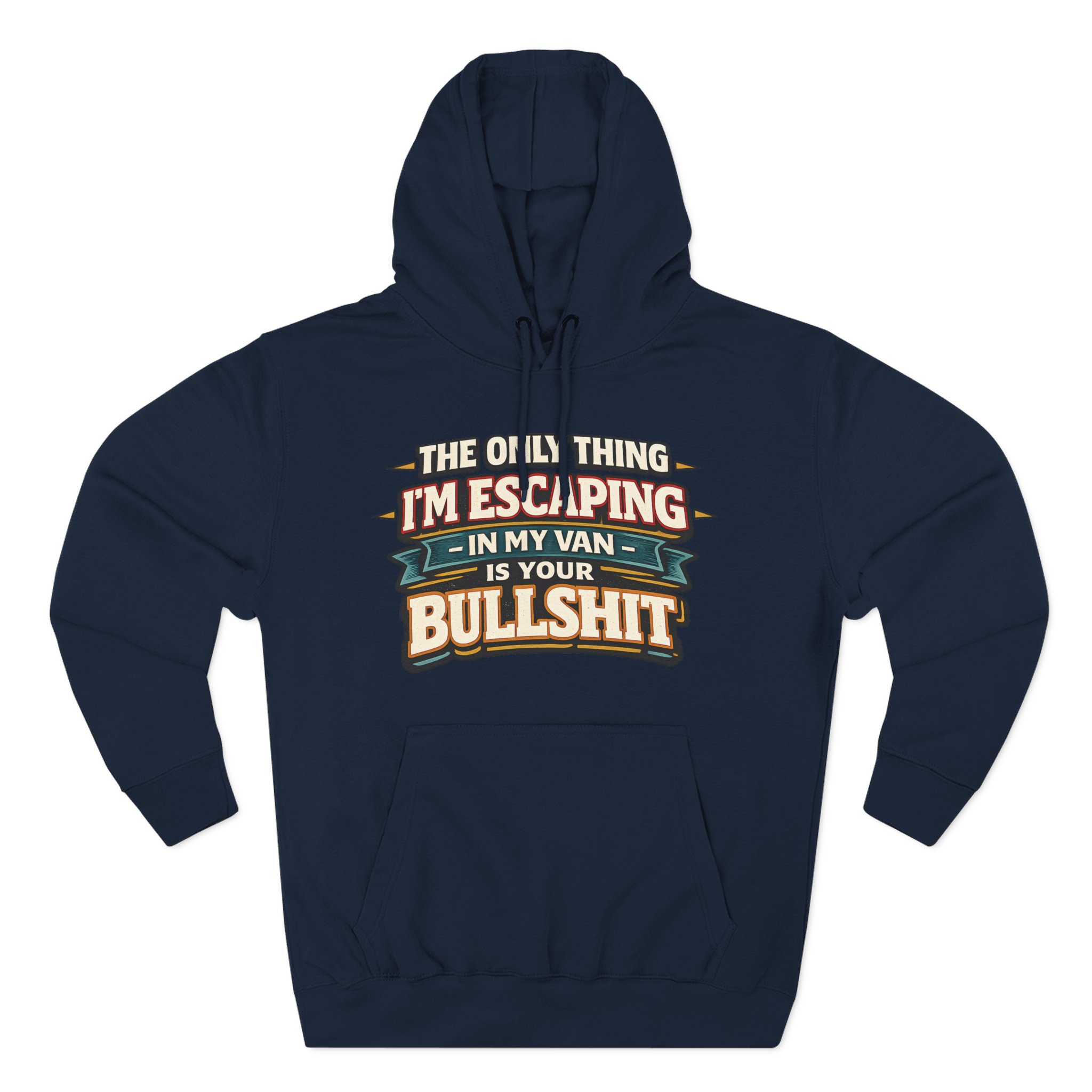 869960925806565509_2048.jpeg Three-Panel Fleece Hoodie - "The Only Thing I´m Escaping" Design F**K-Line