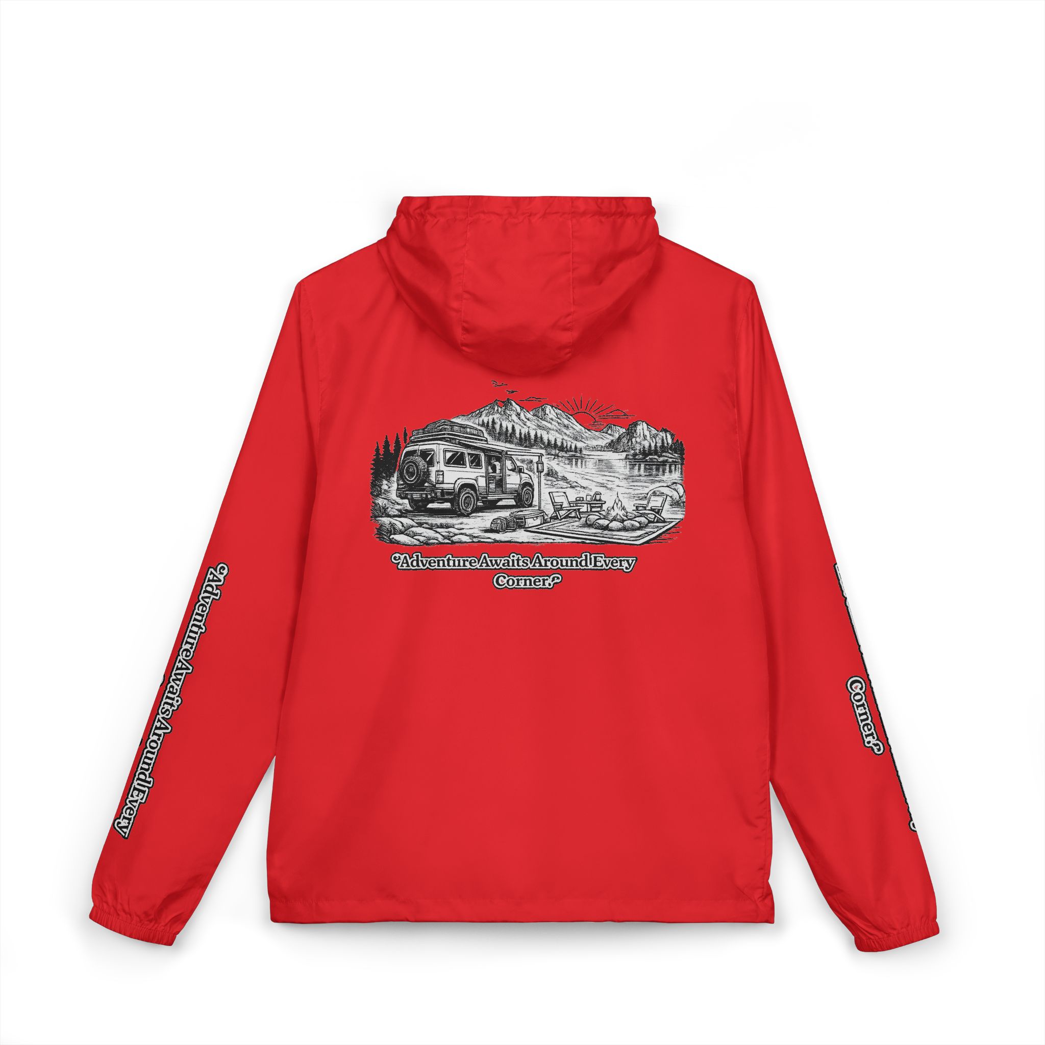 8715034569090723757_2048-2.jpeg Unisex Full-Zip Windbreaker Jacket — "Adventure Awaits" (Design "Minimal-Line")