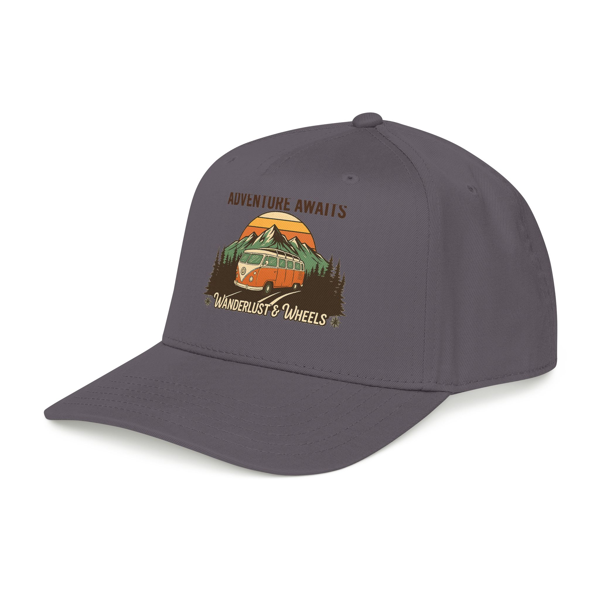Baseball Cap - "Home Is Where You Adventure Awaits" Mid Profile Baseball Cap