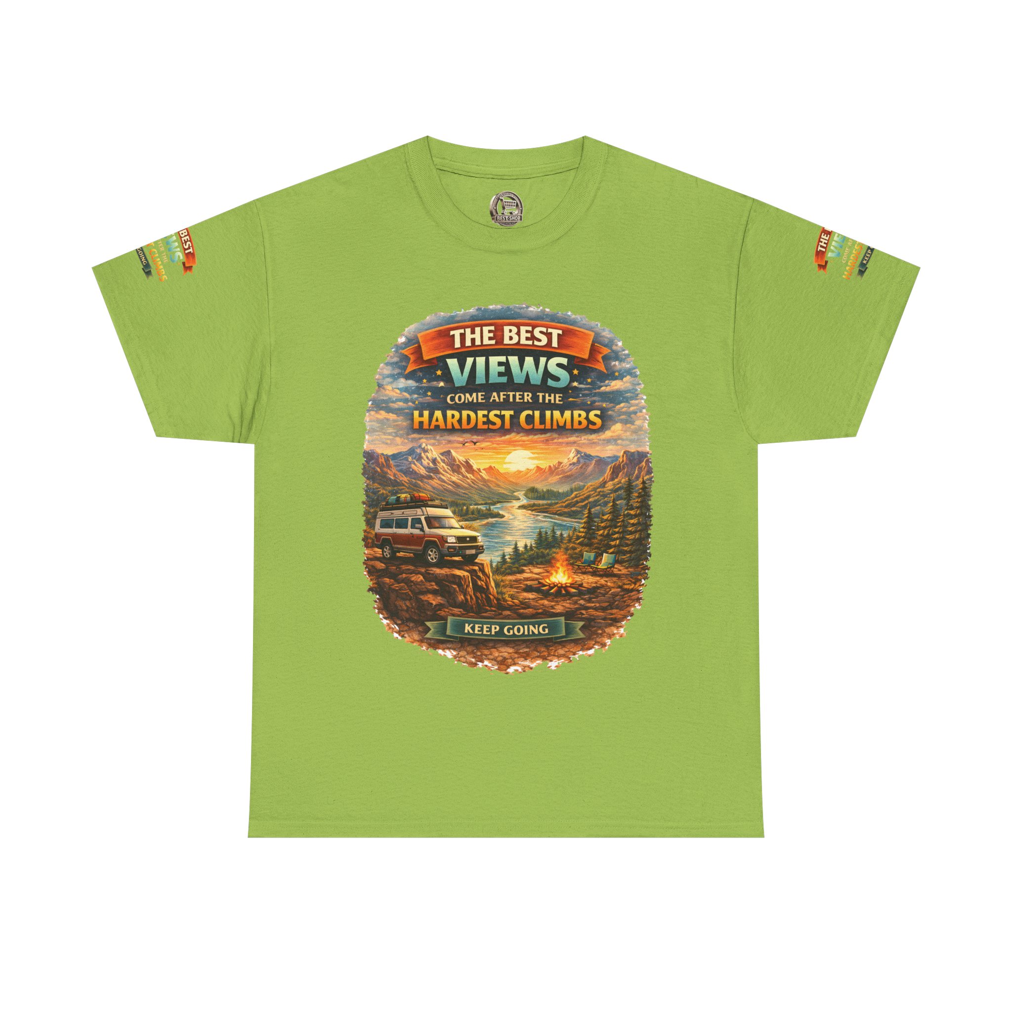 8734965866585141438_2048.jpeg Unisex Heavy Cotton Tee — "The Best Views" Design Scenic-Line