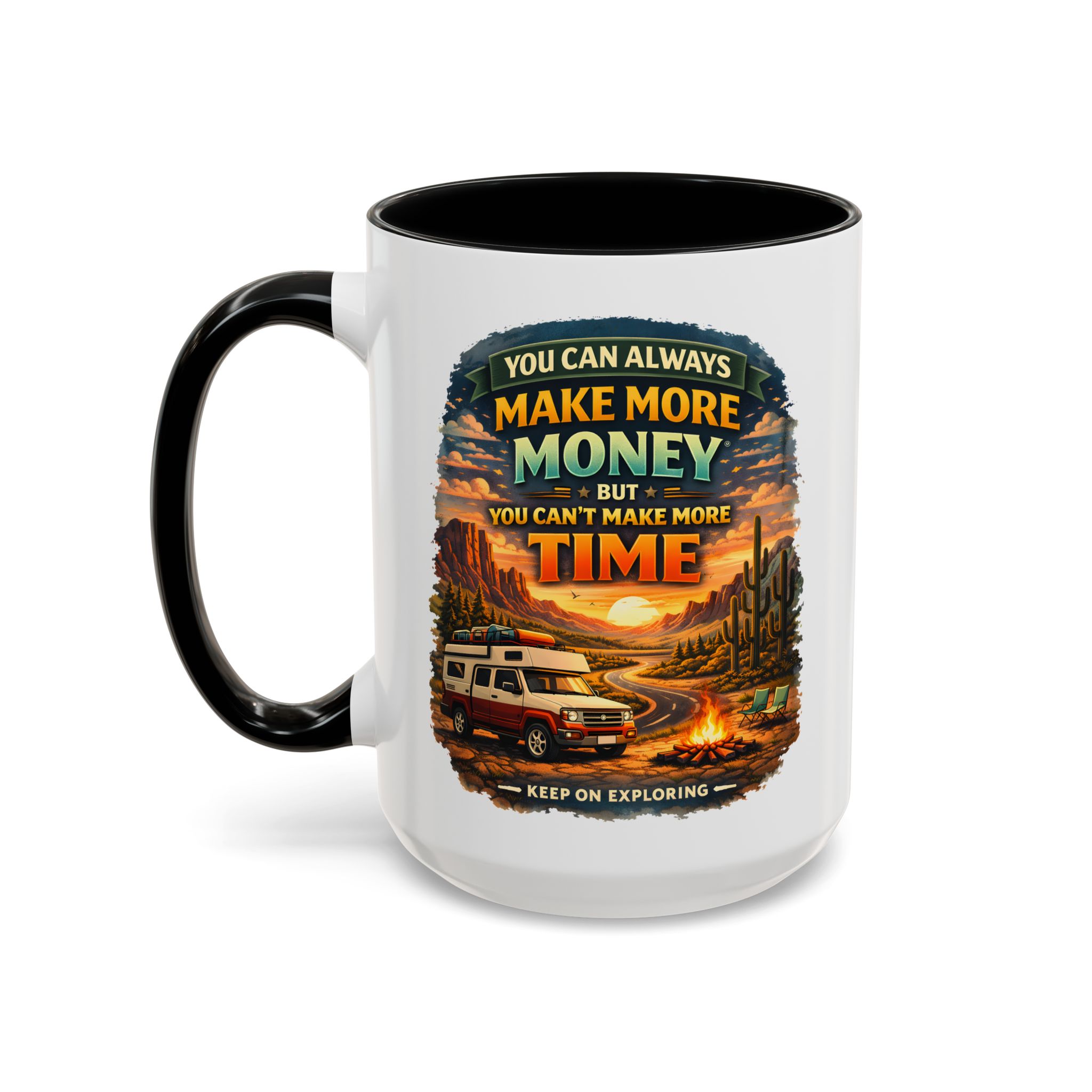 8762260585230815282_2048.jpeg Accent Coffee Mug (11, 15oz) — "You Can Always Make More Money" Design Scenic-Line