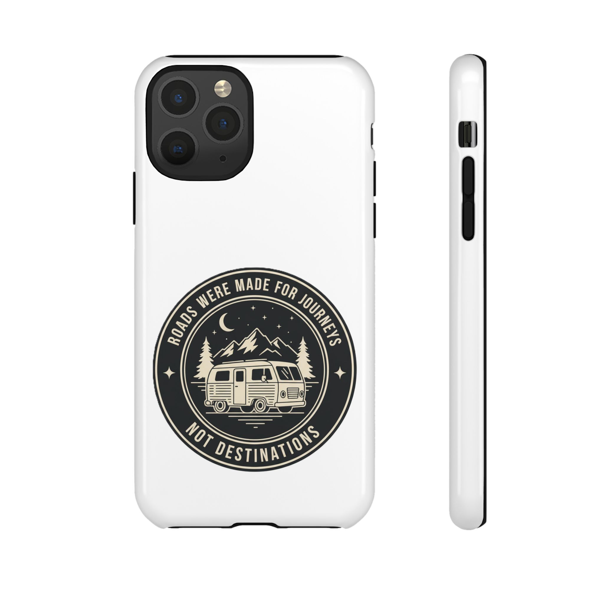 Phone Case — "ROAD WHERE MADE FOR JOURNEYS-NOT DESTINATIONS" Camper Van Design