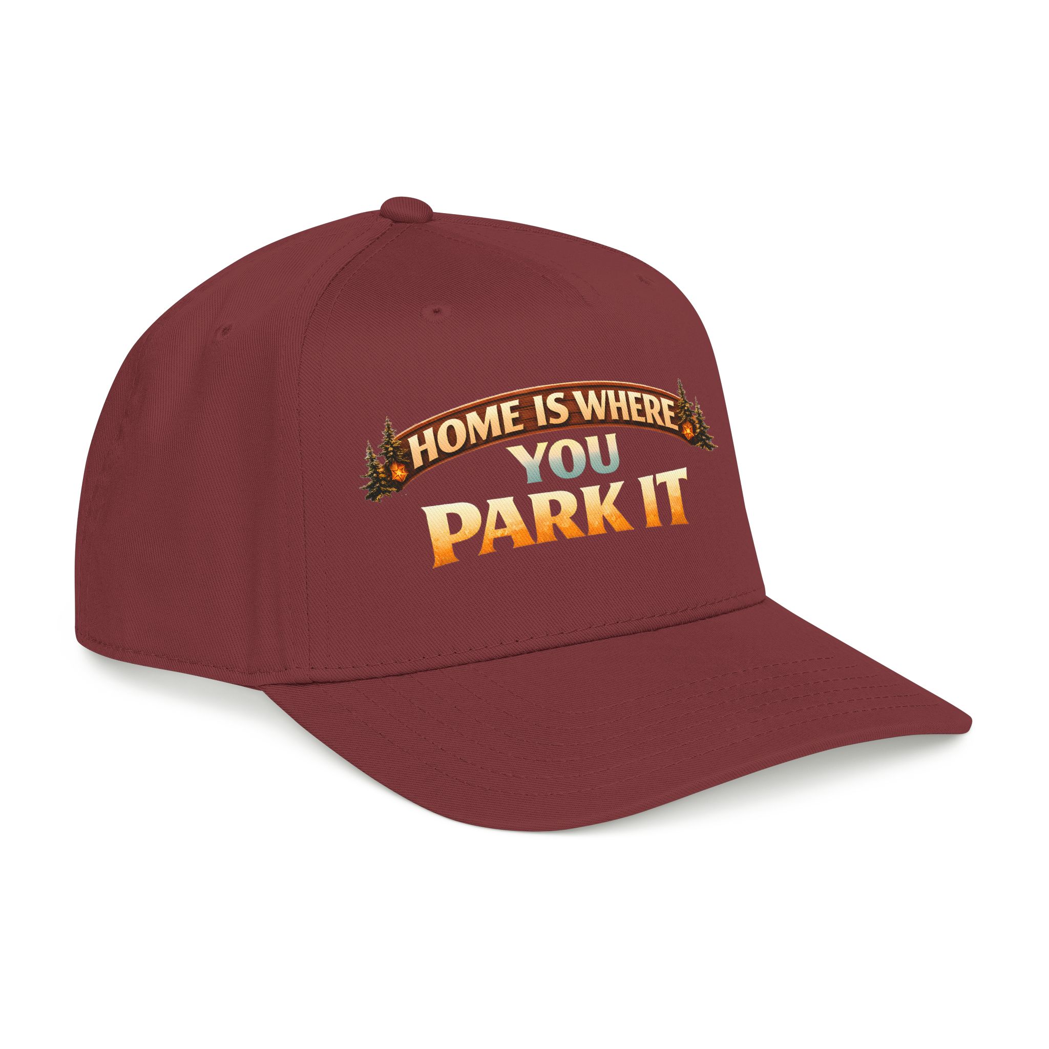 Baseball Cap - "Home Is Where You Park It" Design Scenic-Line