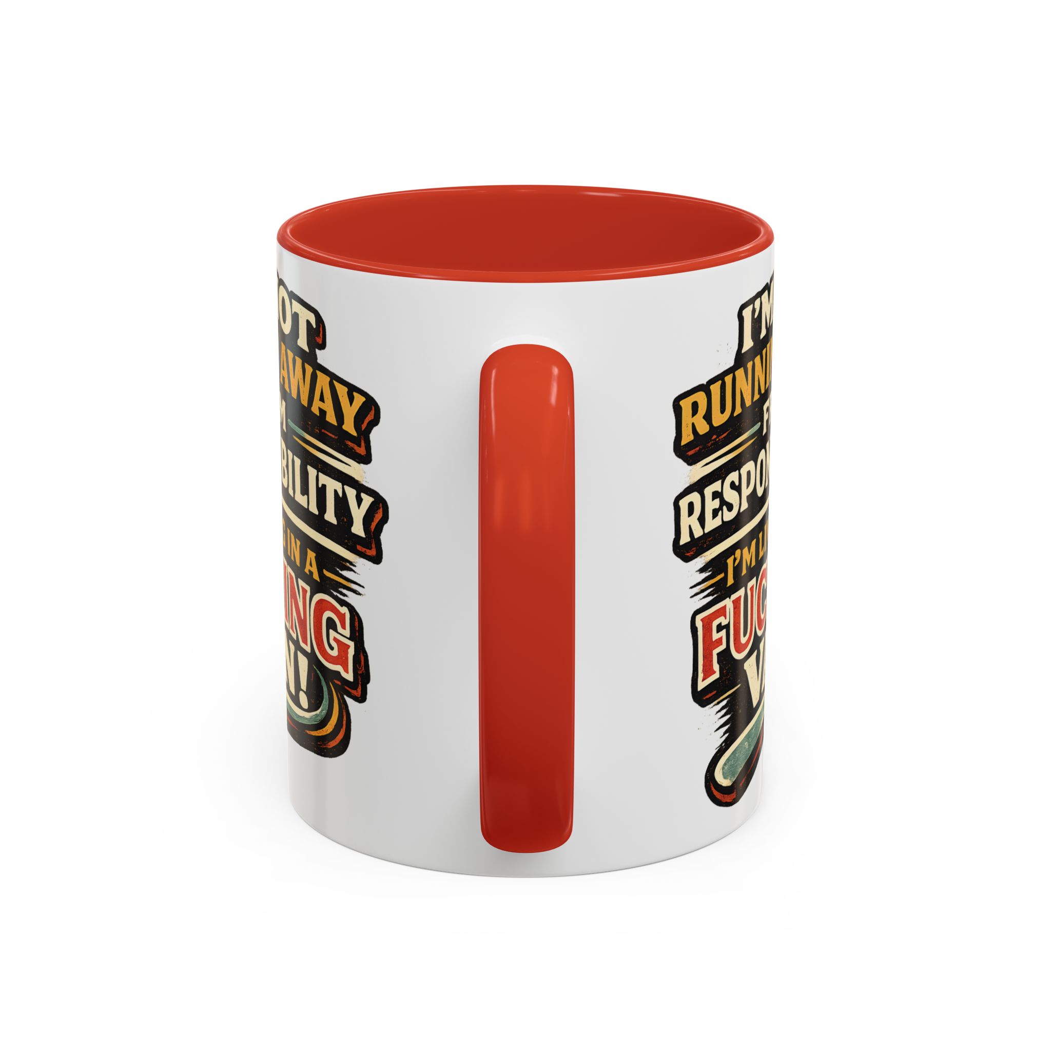 8797500774410112812_2048.jpeg Accent Coffee Mug (11, 15oz) — "I`m Not running Away" Design F**K-Line