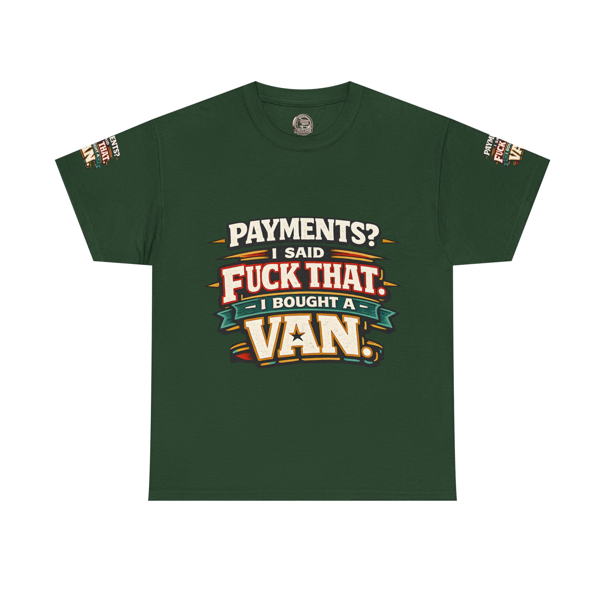 Unisex Heavy Cotton Tee — "Payments?I Said" Design F**K-Line