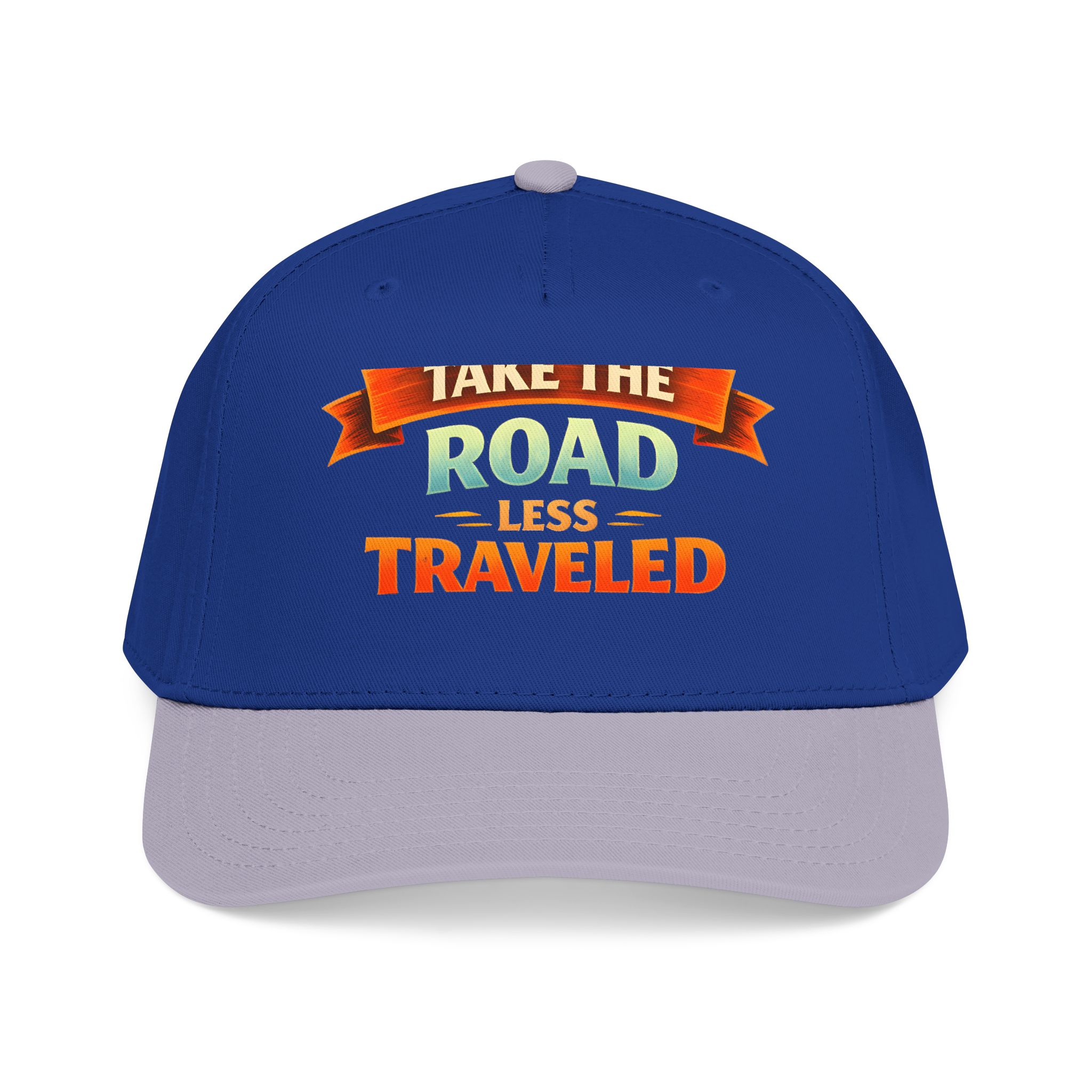 Baseball Cap - "Take The Road Less Traveled" Design Scenic-Line