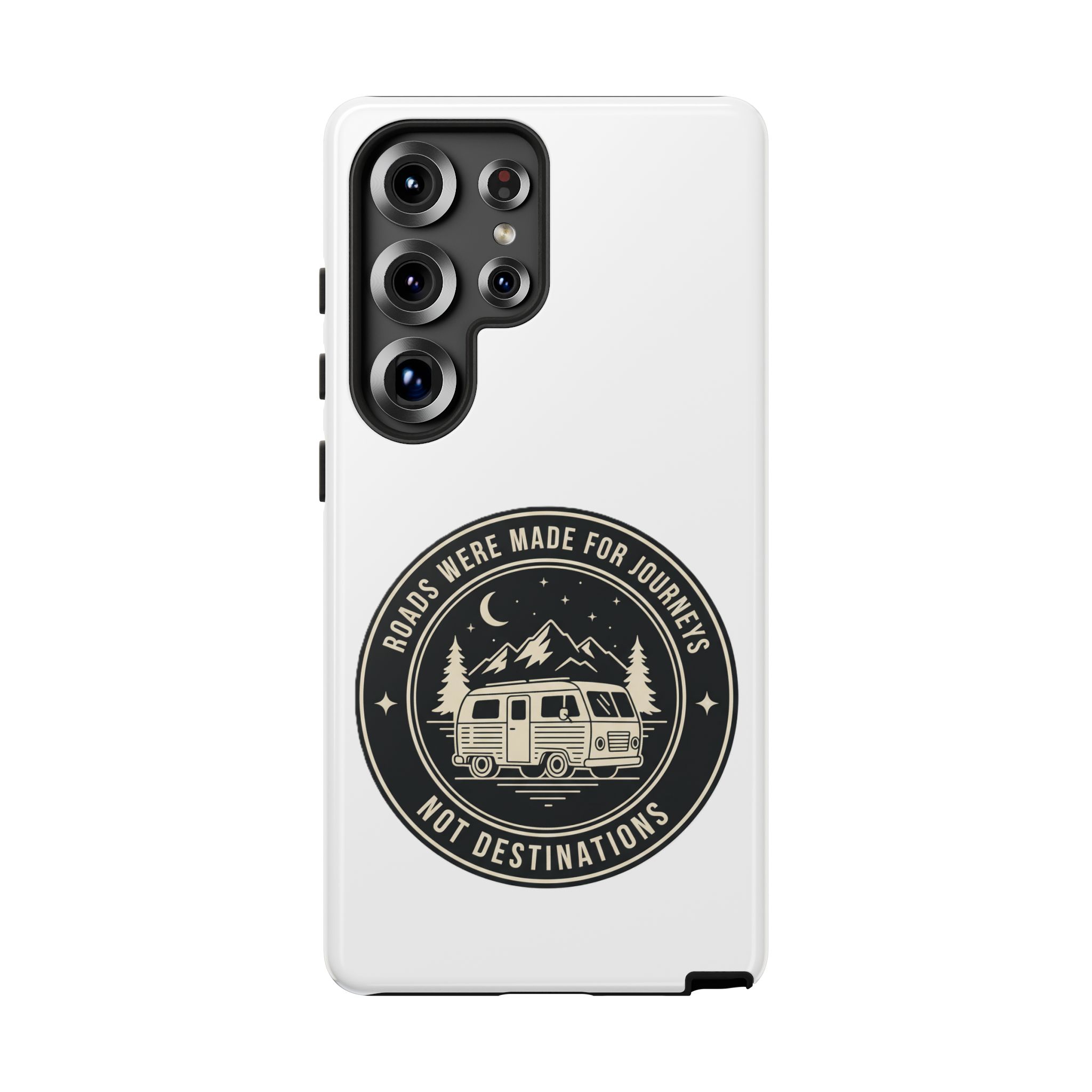 Phone Case — "ROAD WHERE MADE FOR JOURNEYS-NOT DESTINATIONS" Camper Van Design