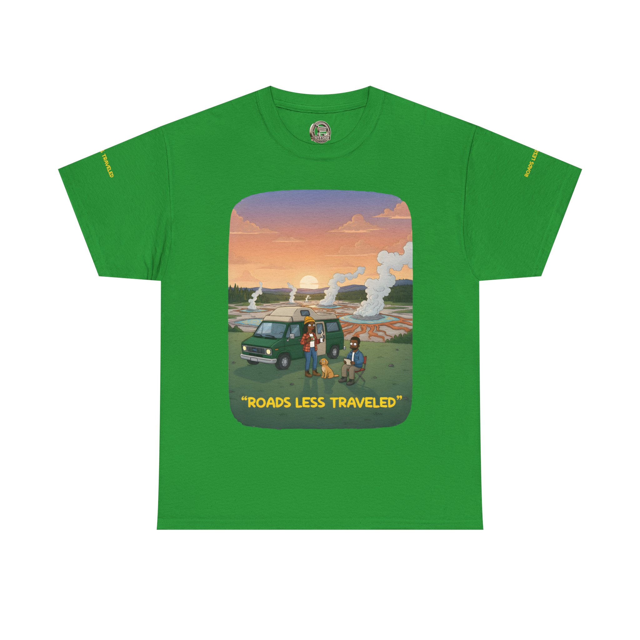 8811650240743183531_2048.jpeg Unisex Heavy Cotton Tee — "Roads Less Traveled" Design Sitcom-Line
