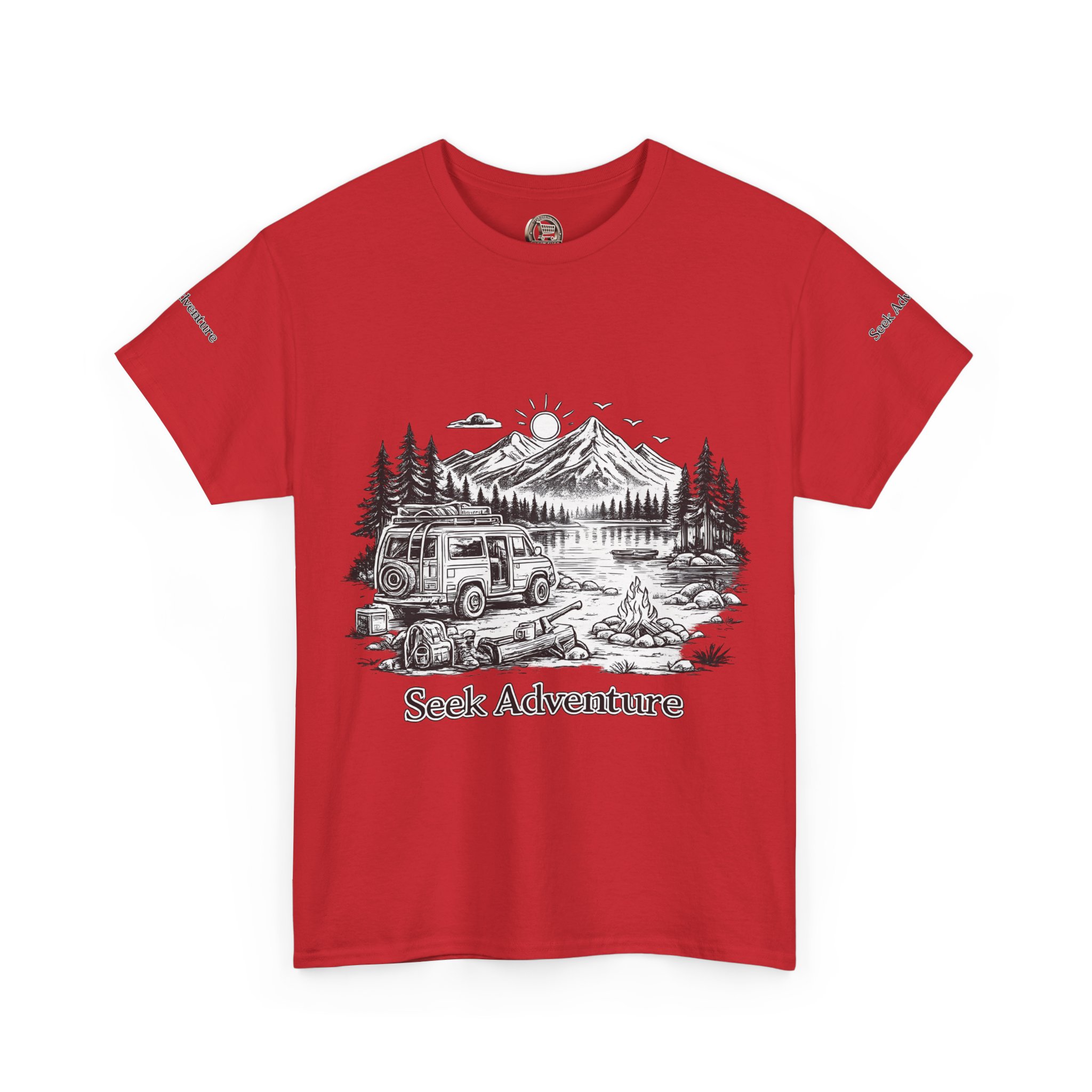 8818746503691990930_2048.jpeg Unisex Heavy Cotton Tee — "Seek Adventure" Design Minimal-Line