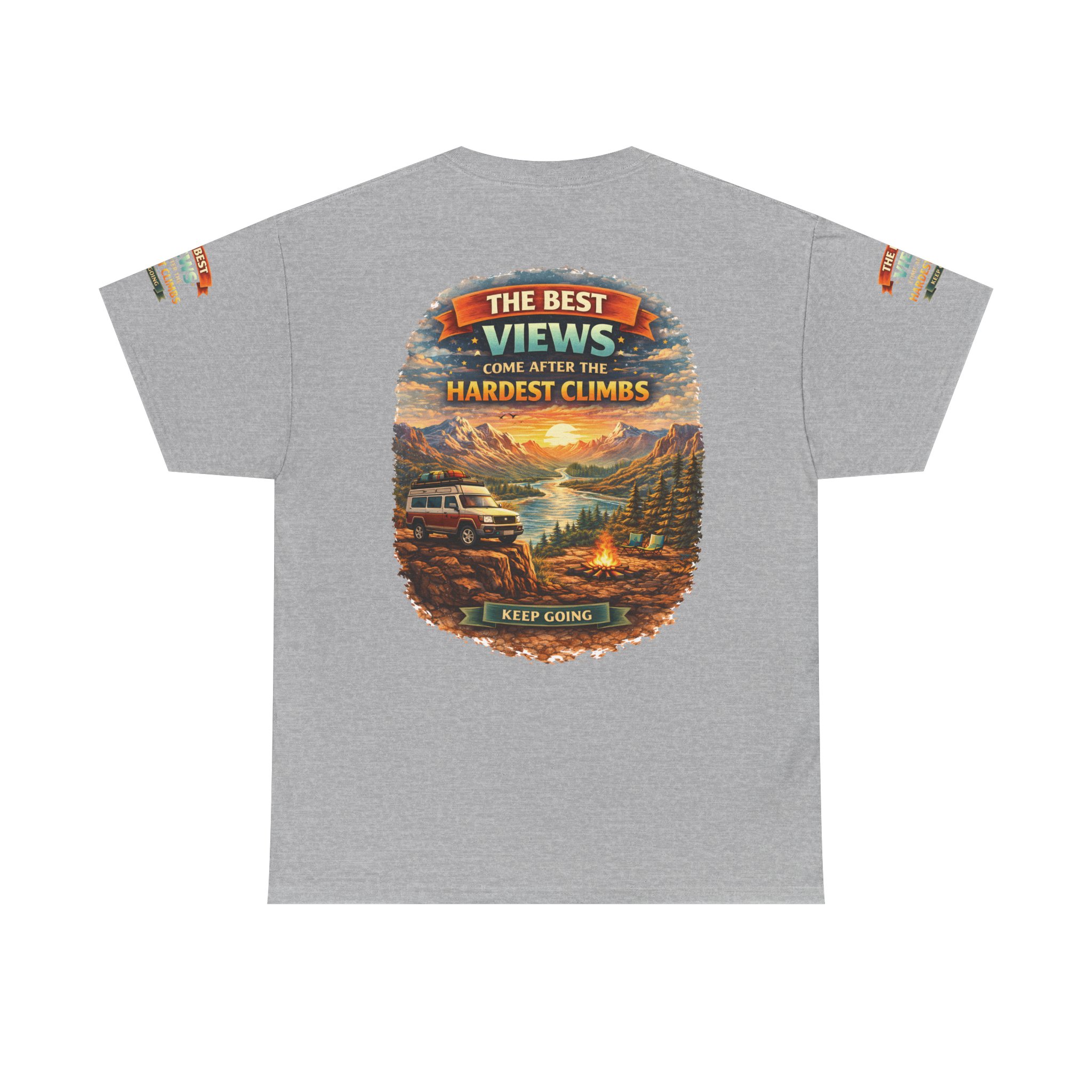 8819493155856738883_2048.jpeg Unisex Heavy Cotton Tee — "The Best Views" Design Scenic-Line