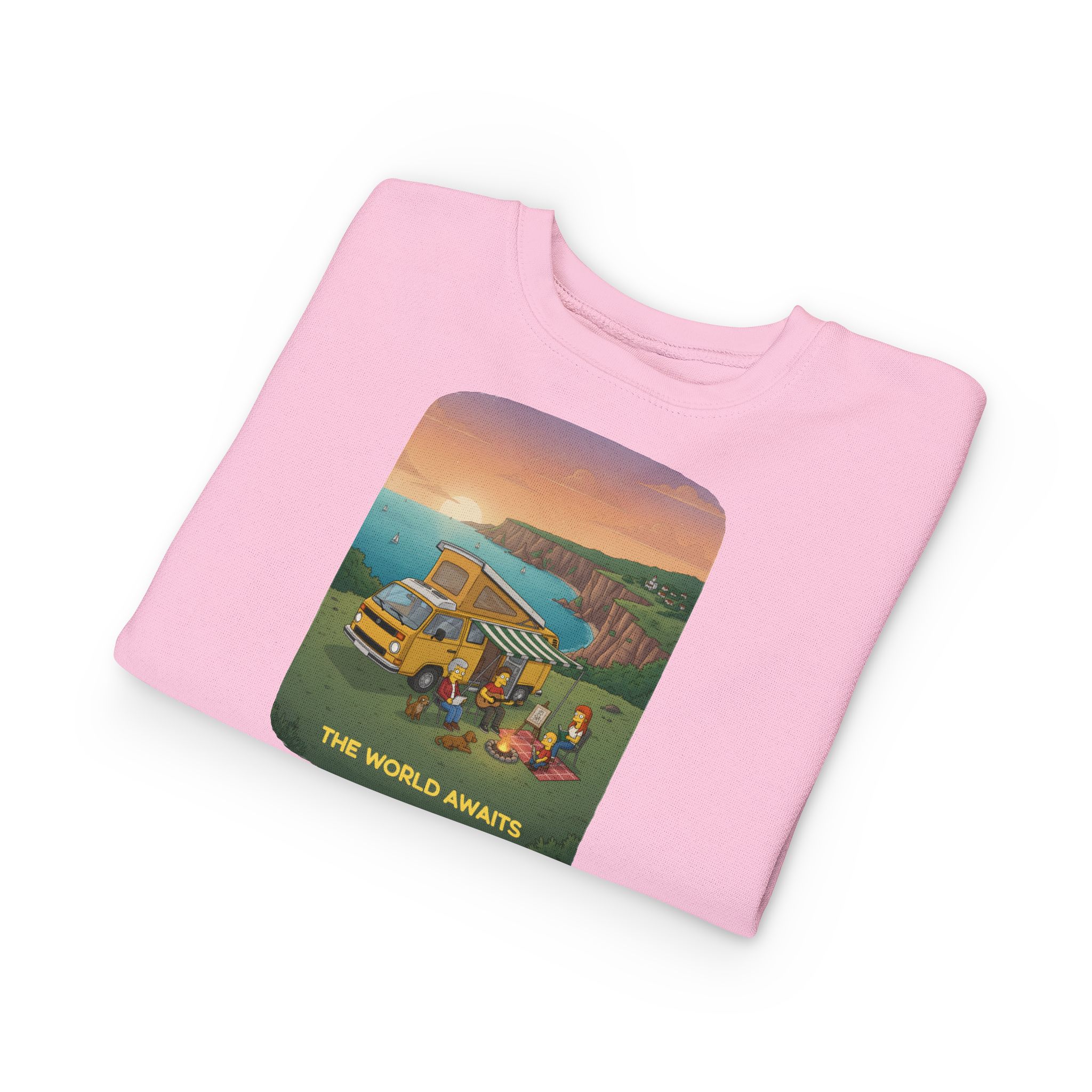 Toddler Sweatshirt - "The World Awaits" (Design Sitcom-Line)