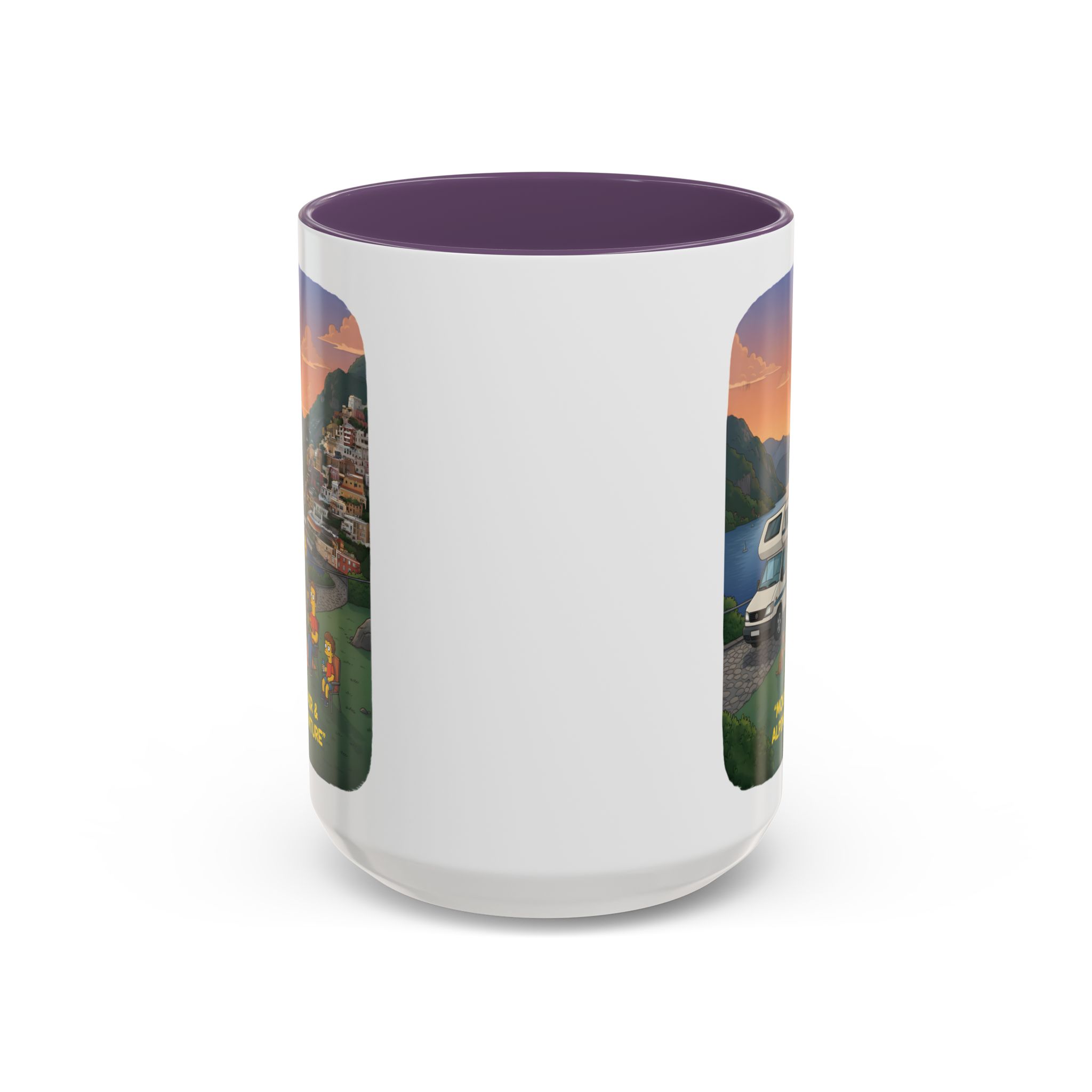 Accent Coffee Mug (11, 15oz) — "Mountain Air-Alpine Adventure" Design Sitcom-Line