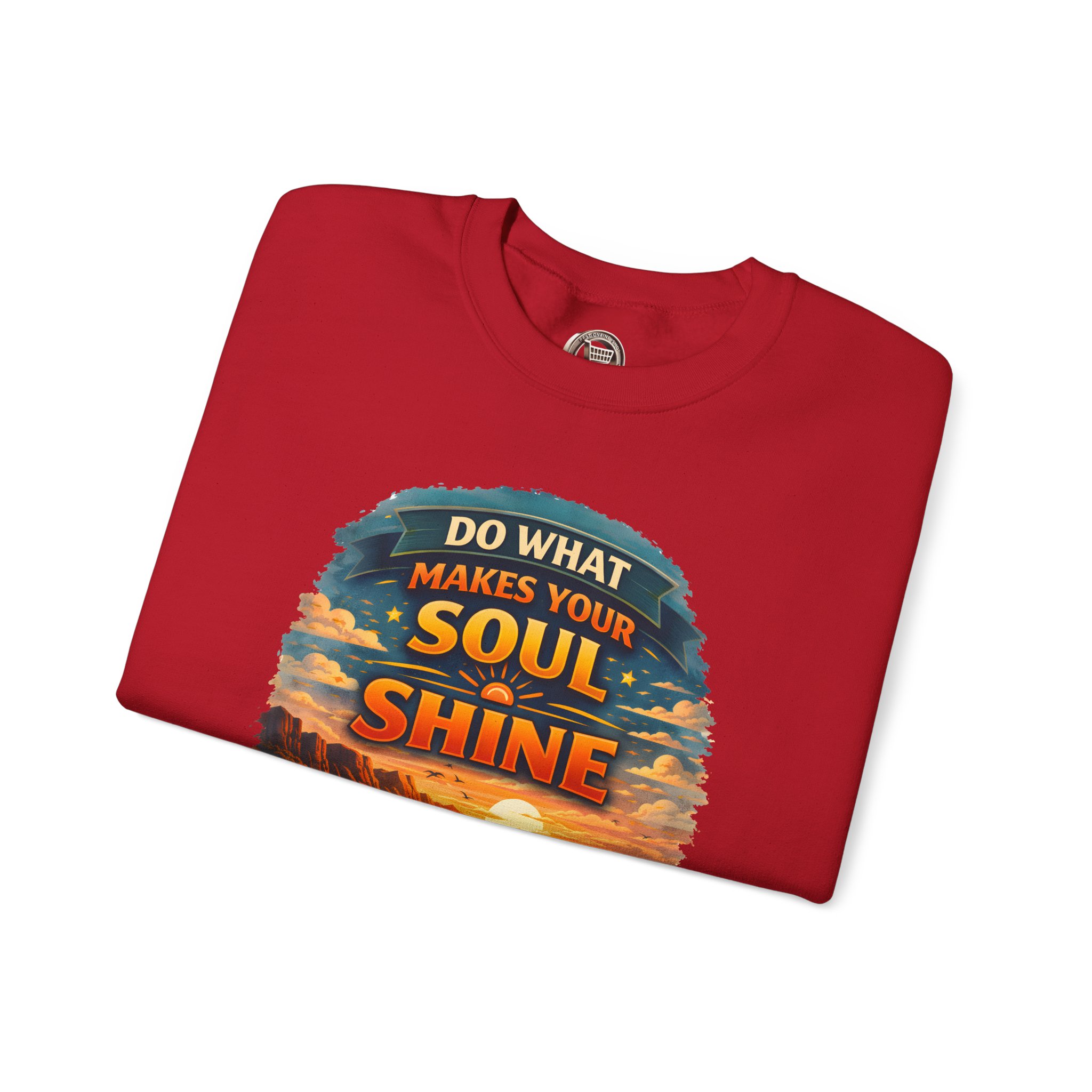 Unisex Heavy Blend™ Crewneck Sweatshirt — "Do What Makes Your Soul Shine" Design Scenic-Line