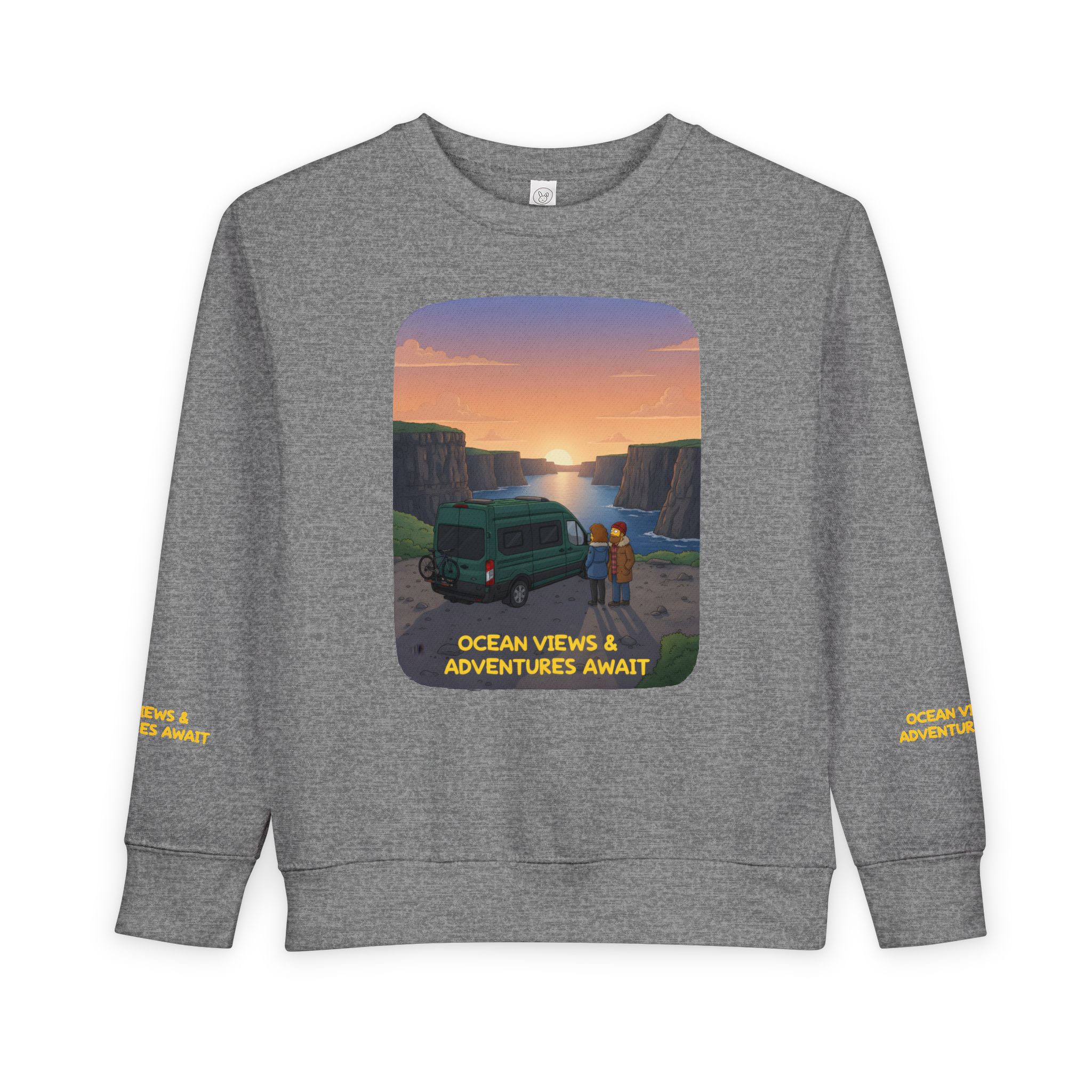 8847369542156647899_2048-1.jpeg Toddler Sweatshirt - "Ocean Views-Adventures Awaits" (Design Sitcom-Line)
