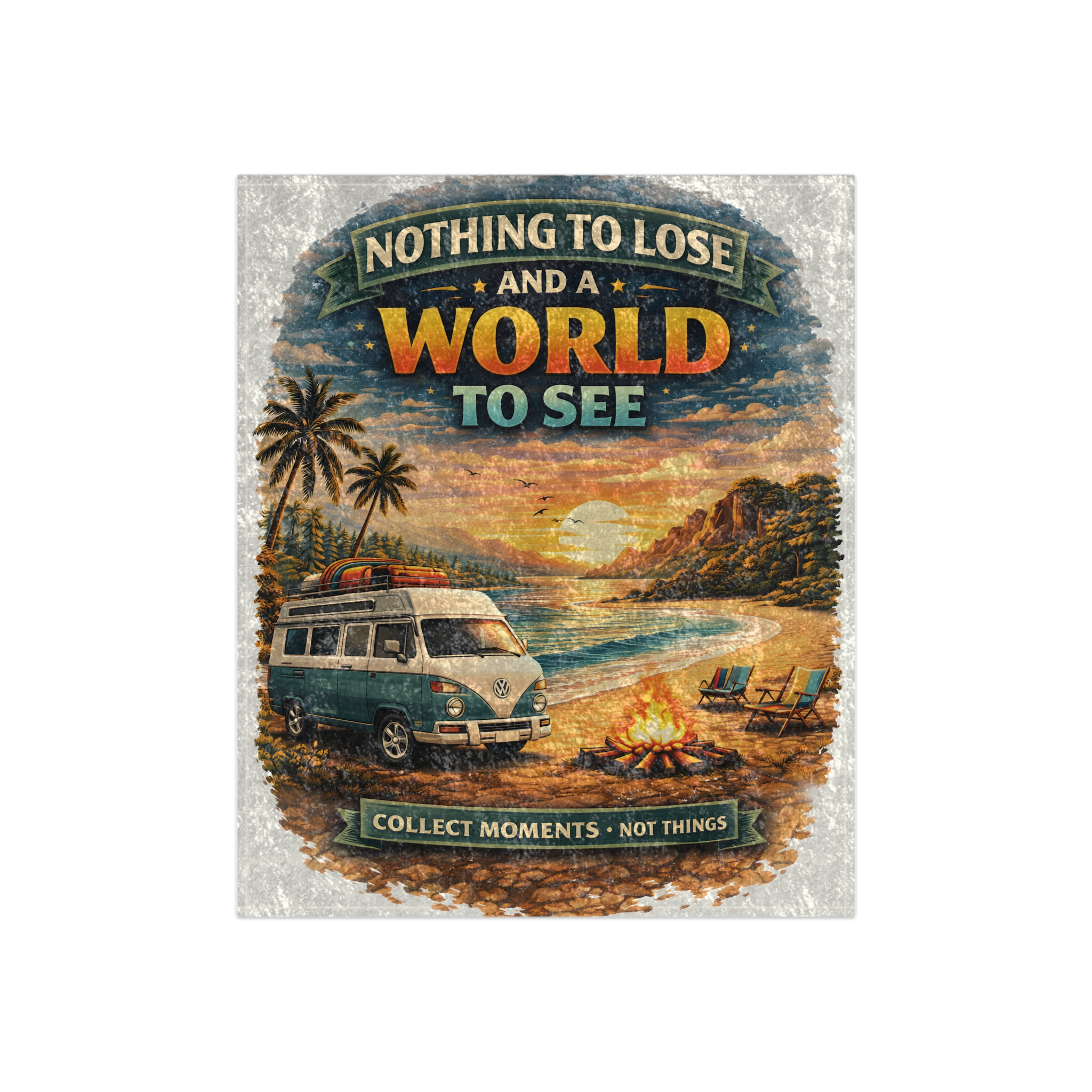 8848276258727251157_2048.jpeg Crushed Velvet Blanket —"Nothing To Lose" Design Scenic-Line (Campervan)