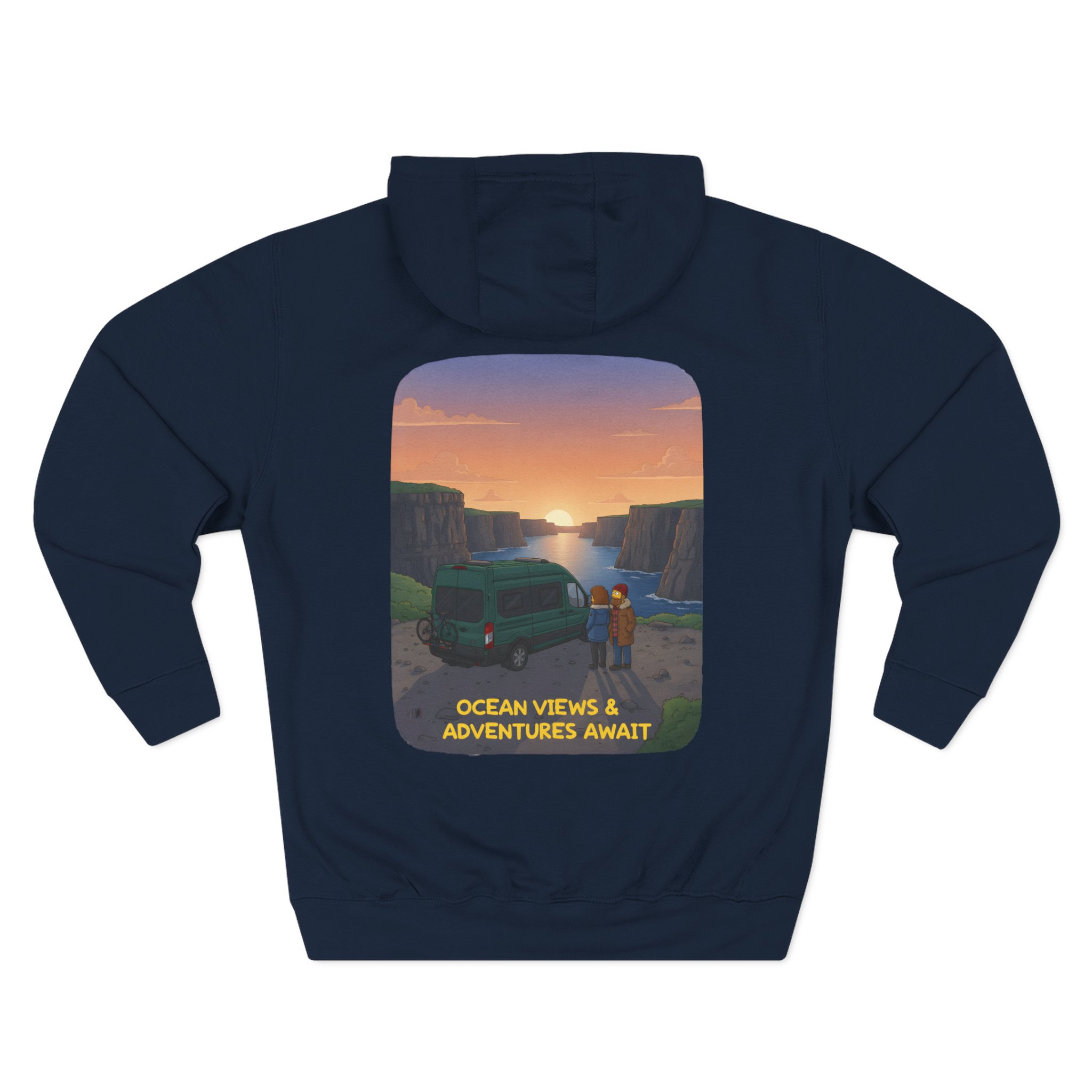 8850255528715489135_2048.jpeg Three-Panel Fleece Hoodie - "Ocean Views-Adventures Awaits" Design Sitcom-Line