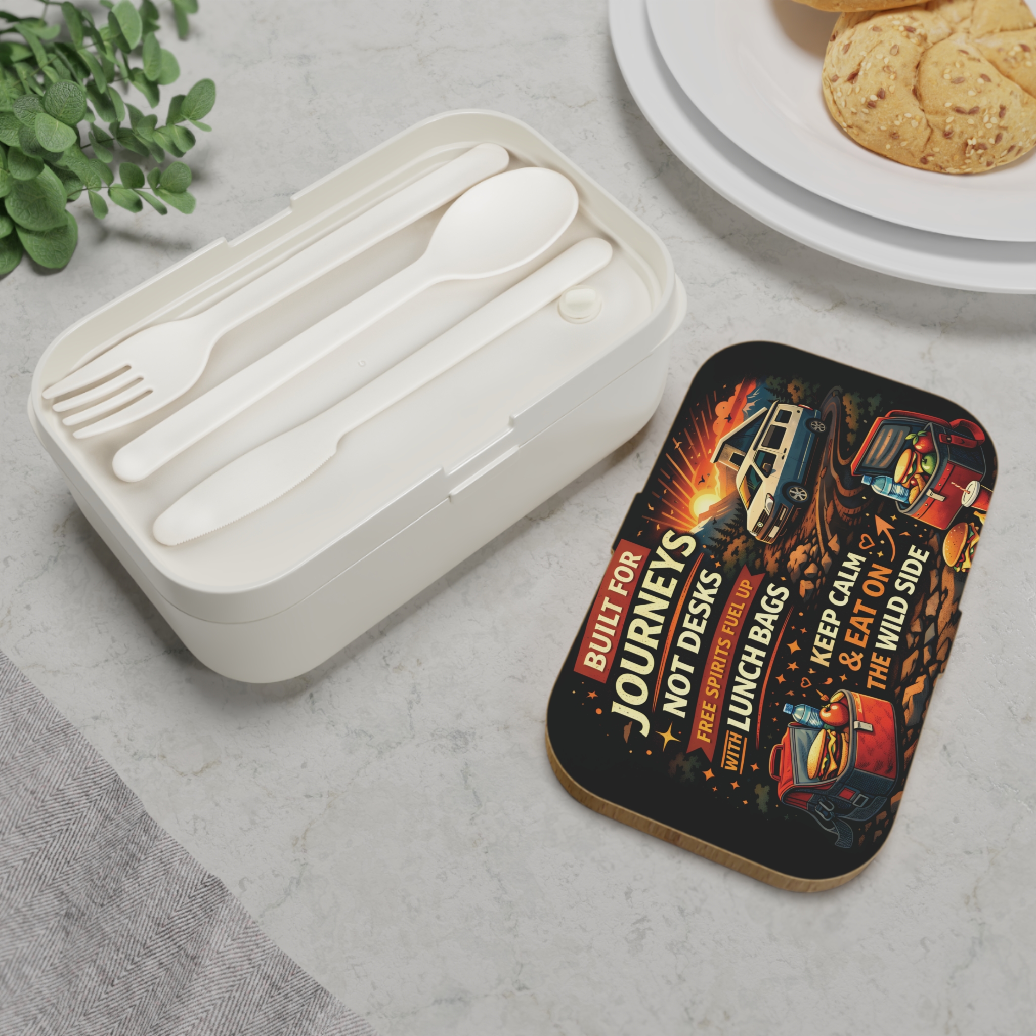 886904047359862835_2048.jpeg Adventure Camper Bento Box — "Built for Journeys Not Desks" Lunch Container