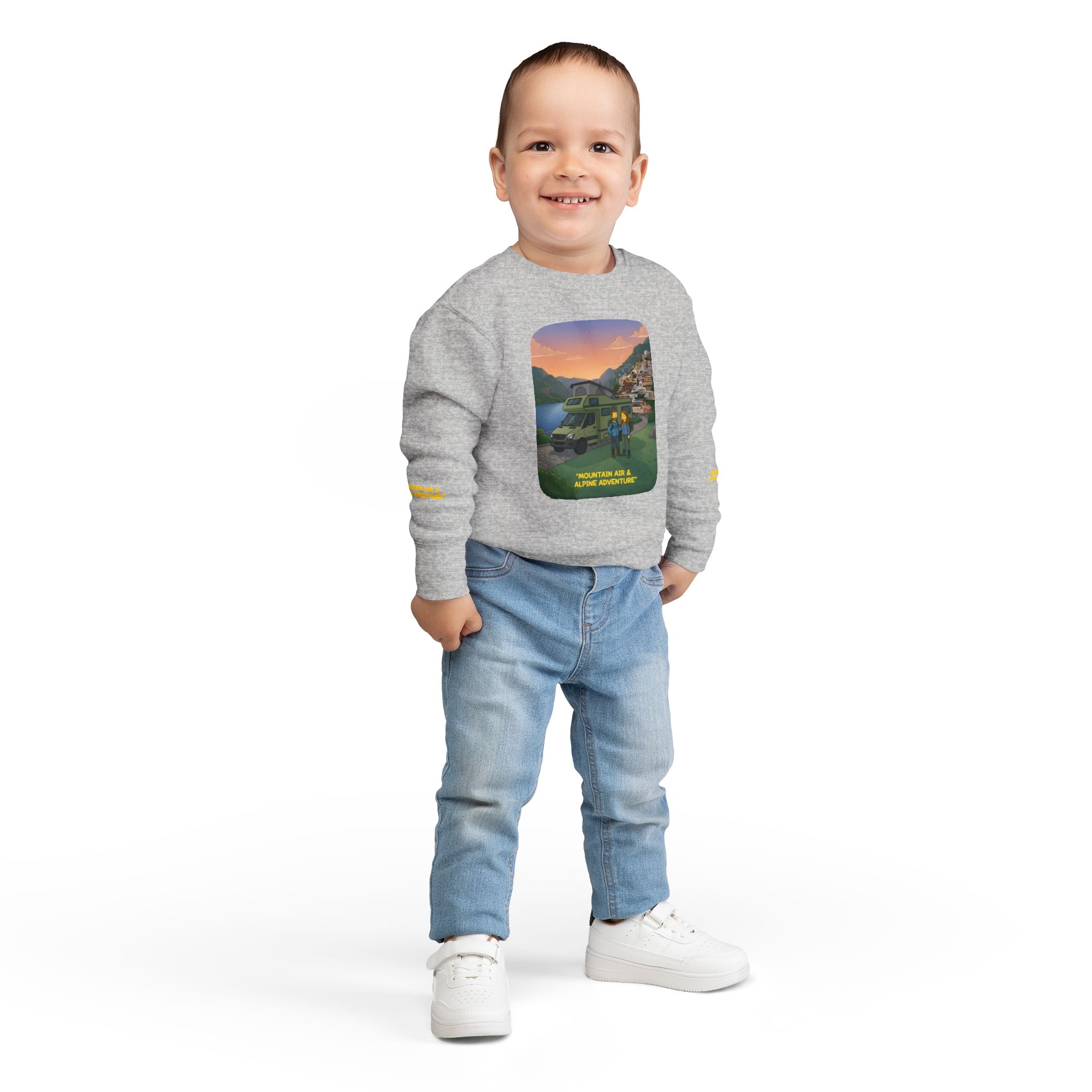 Toddler Sweatshirt - "Mountain Air And Alpine Adventure" (Design Sitcom-Line)