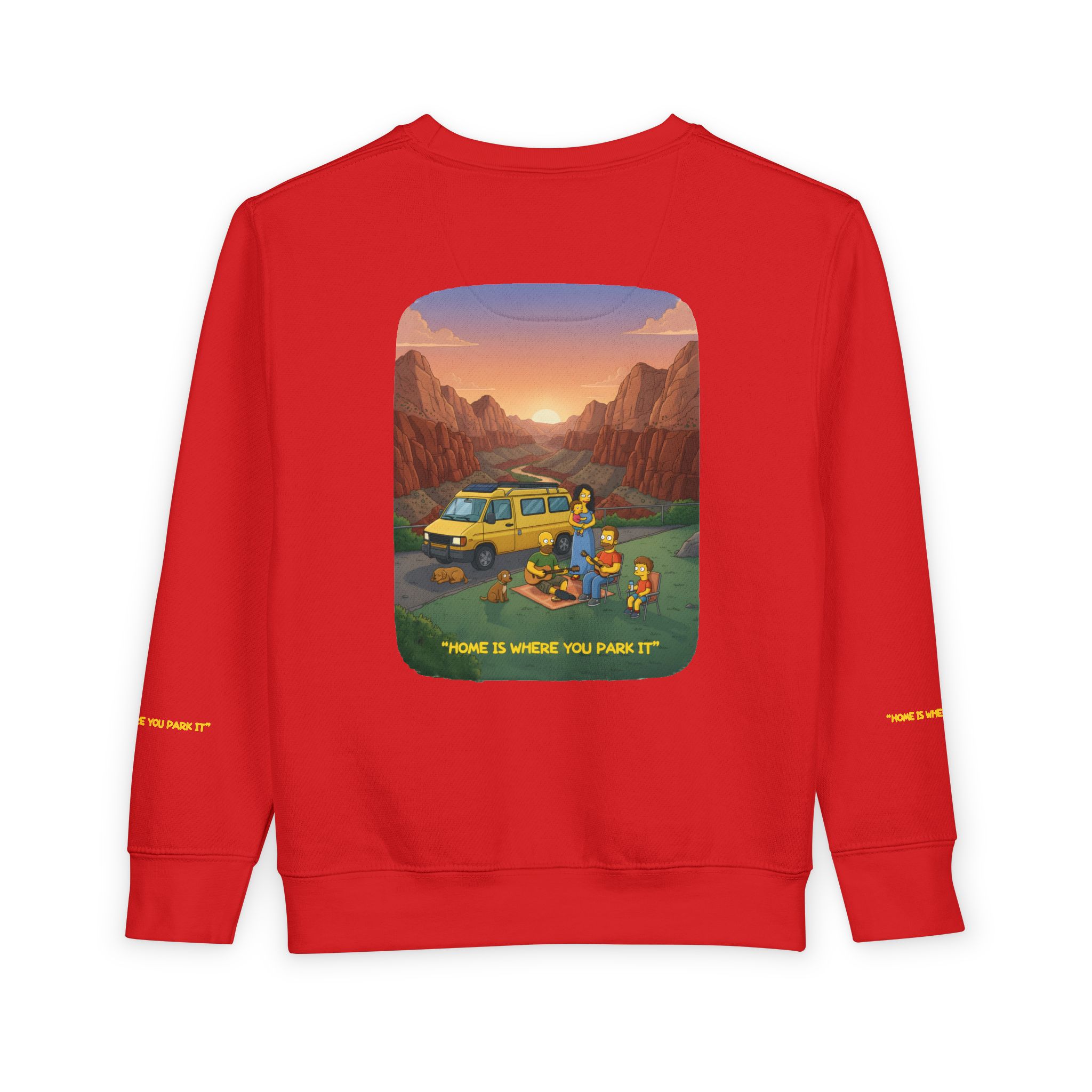 Toddler Sweatshirt - "Home Is Where You Park It" (Design Sitcom-Line)