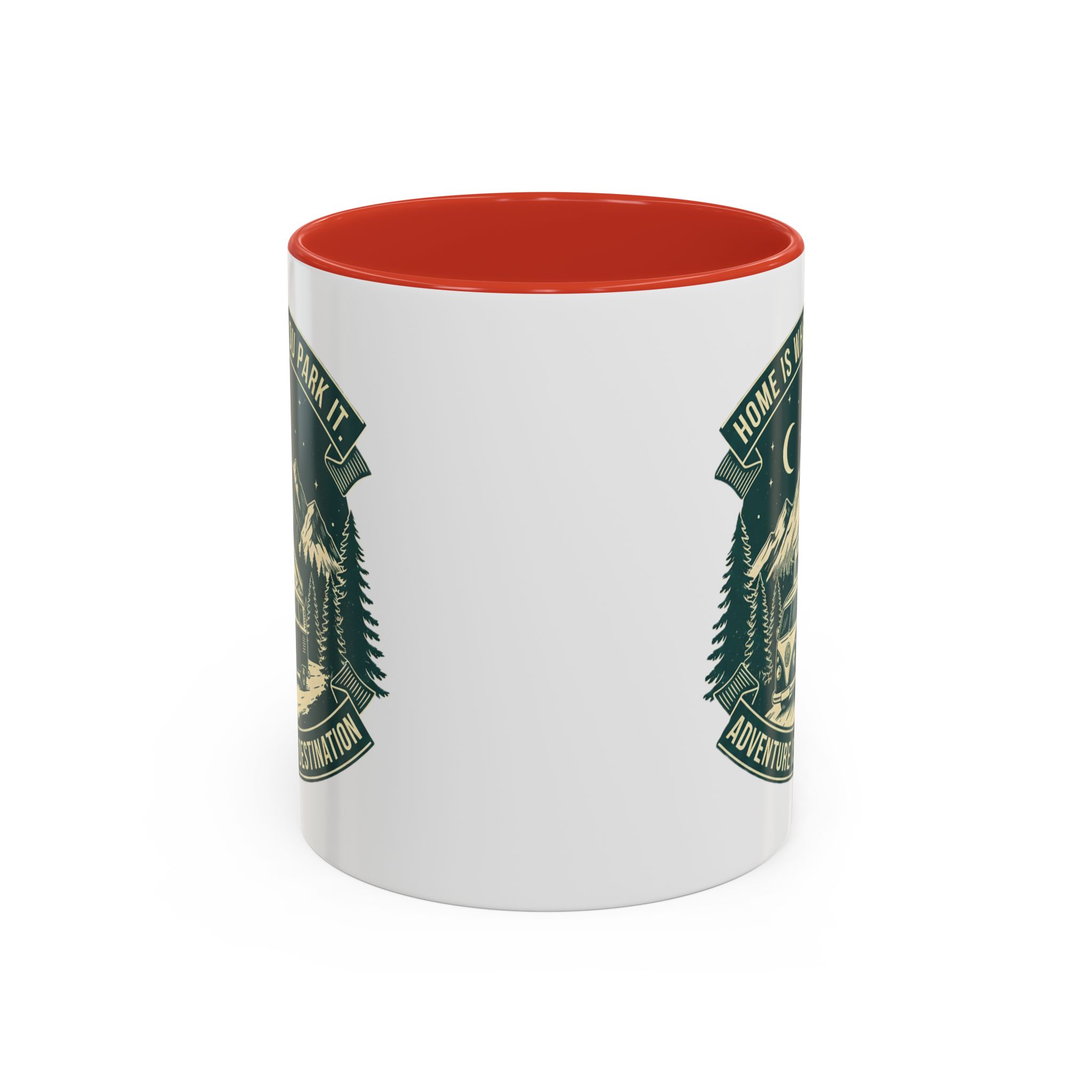 Coffee Mug — "Home Is Where You Park It-Adventure is the destination"  (11/15oz) (Both sides printed)