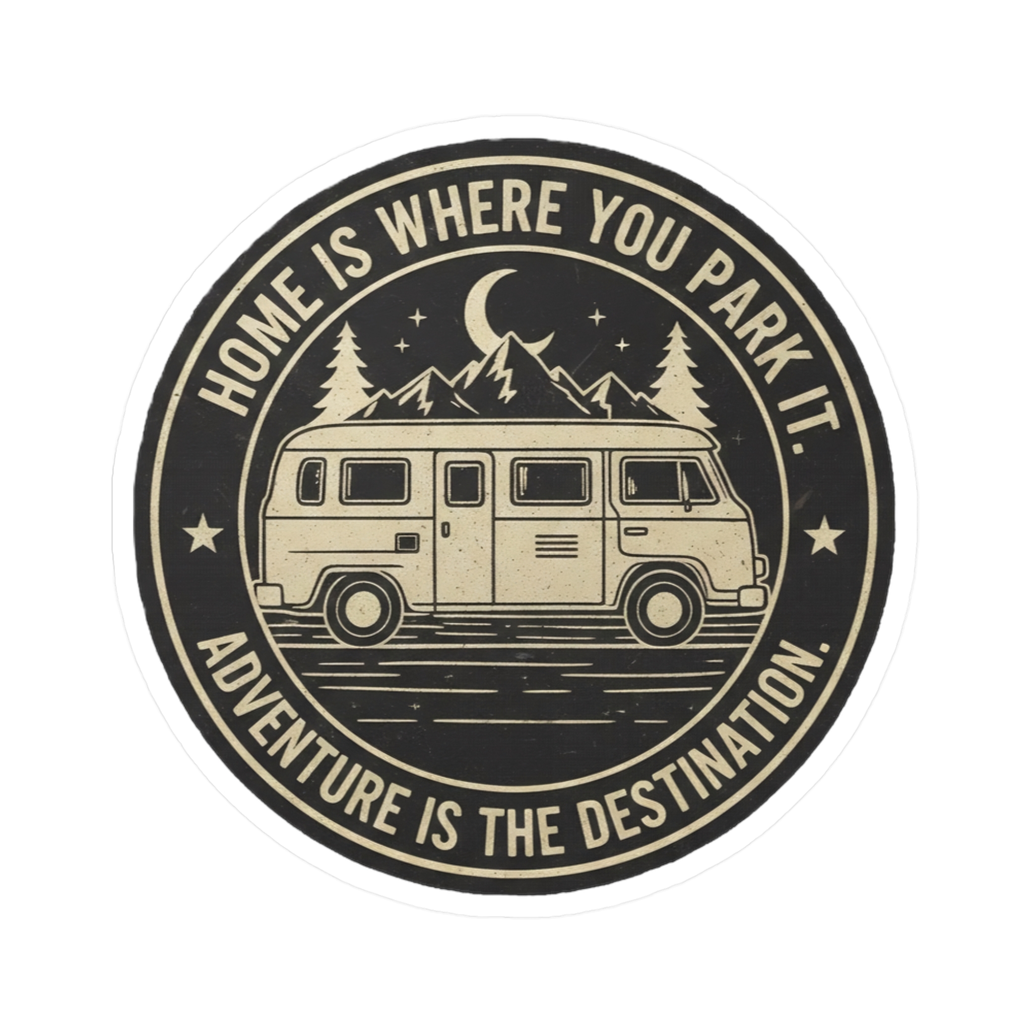 892723602657698083_2048-1.jpeg Vinyl Kiss-Cut Stickers - "ROAD WHERE MADE FOR JOURNEYS-NOT DESTINATIONS" (Available in sizes)