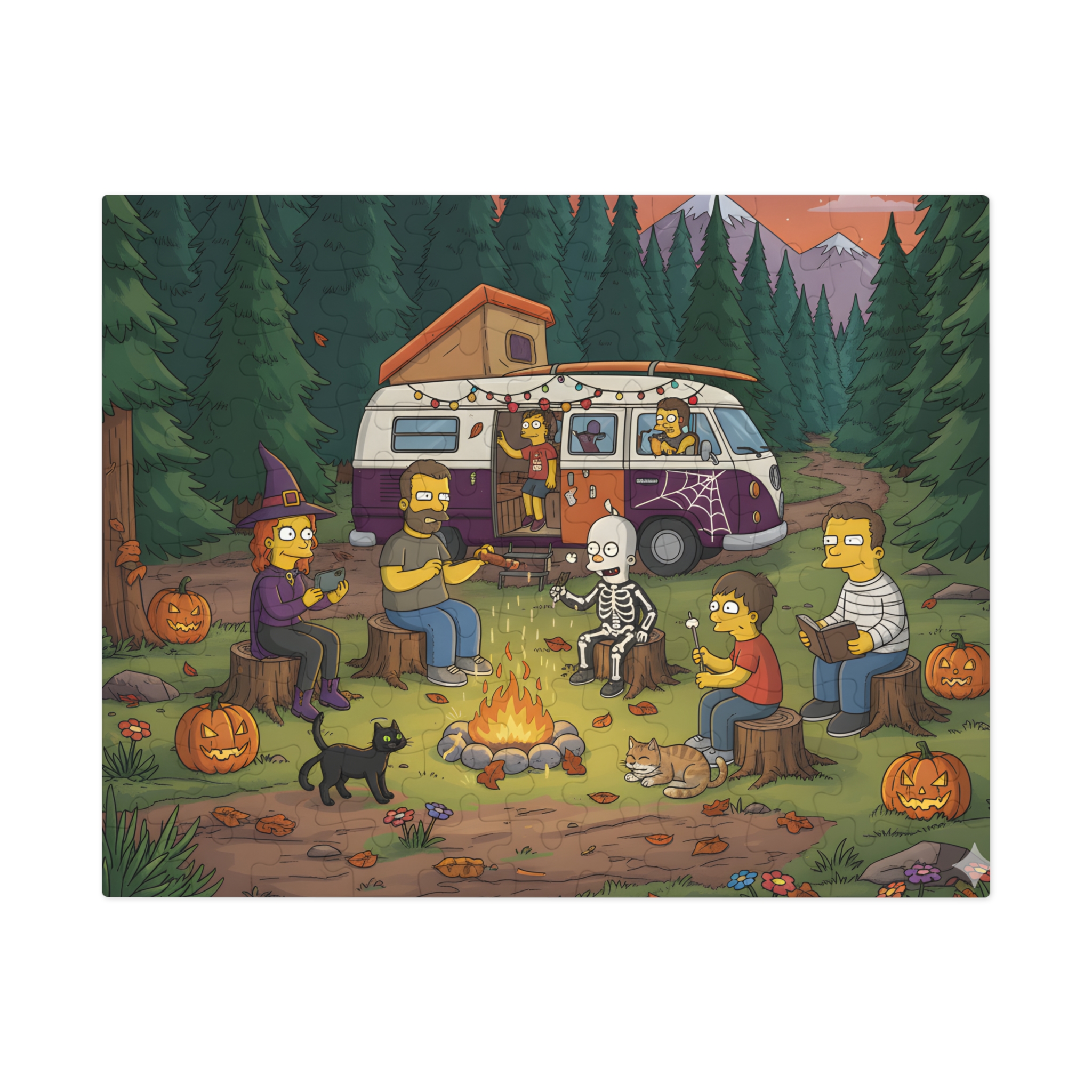 8955890043114621186_2048.jpeg Jigsaw Puzzle with Tin — Autumn Camping Jigsaw Halloween