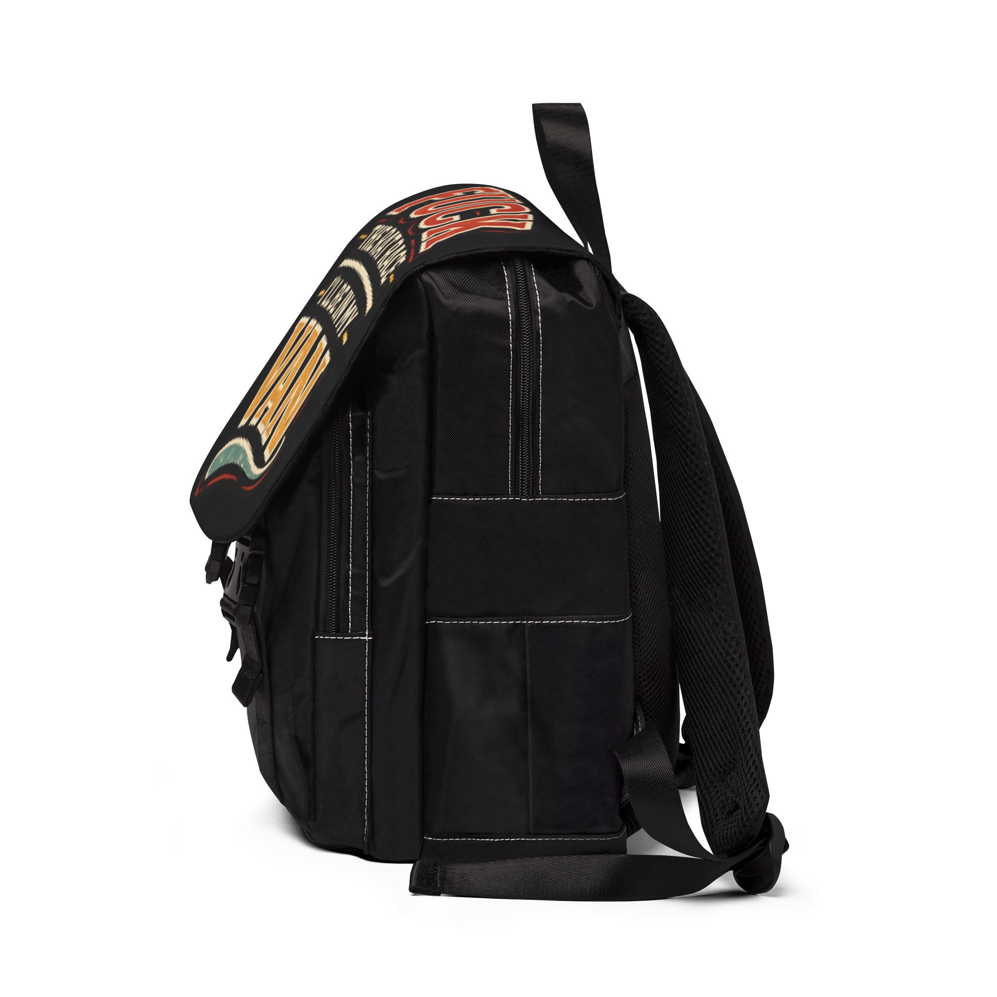 8973911099939255341_2048.jpeg Unisex Casual Shoulder Backpack — "Fuck The Rat Race" Design F**K-Line