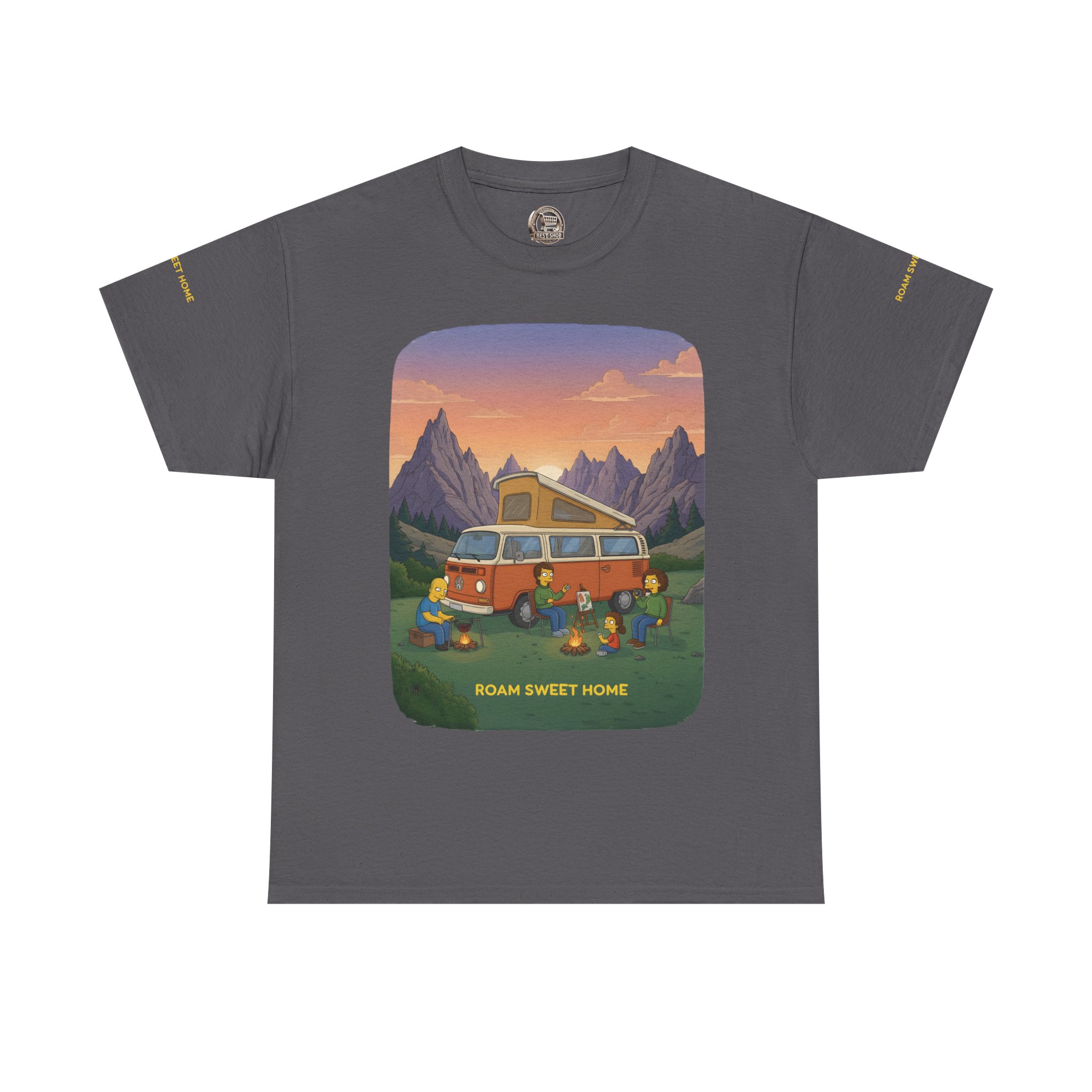 Unisex Heavy Cotton Tee — "Roam Sweet Home" Design Sitcom-Line