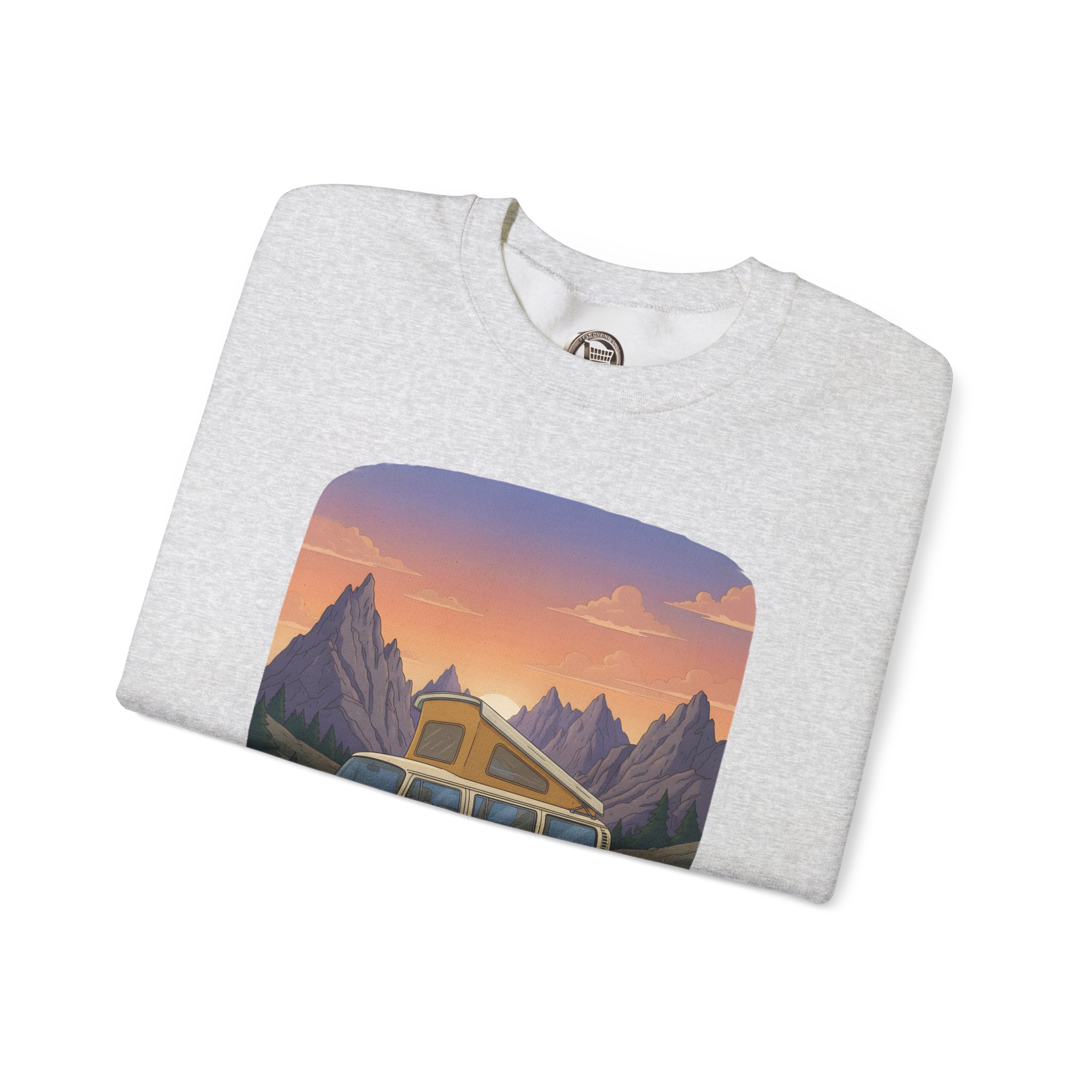 Unisex Heavy Blend™ Crewneck Sweatshirt — "Roam Sweet Home" Design Sitcom-Line