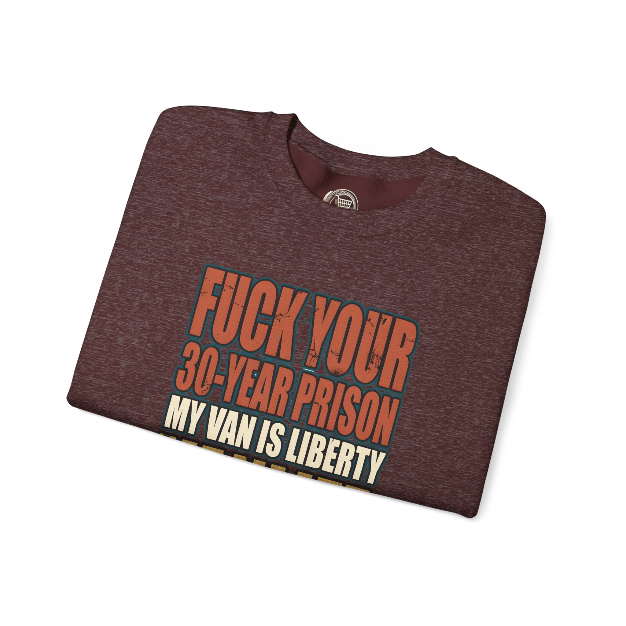 Unisex Heavy Blend™ Crewneck Sweatshirt — "Fuck Your 30 Year" Design F**K-Line