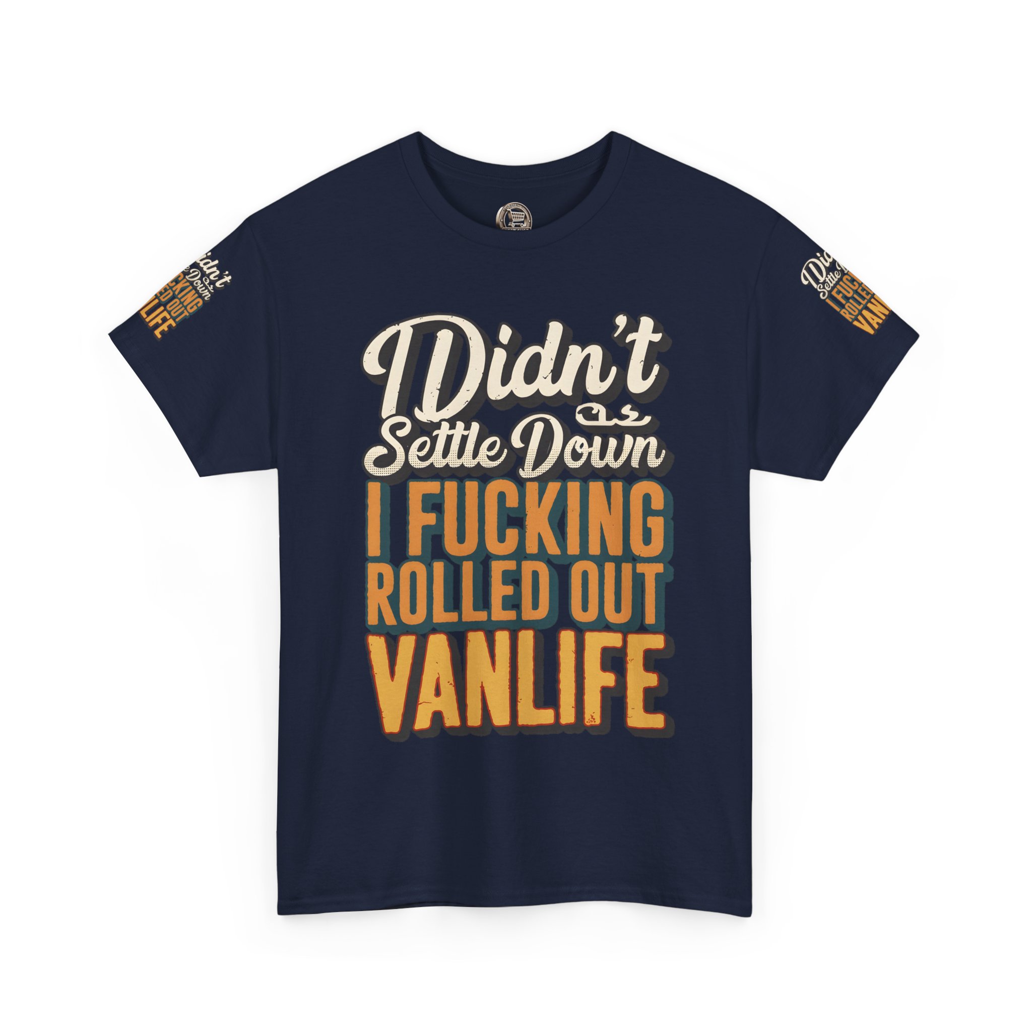 8990786315688393616_2048.jpeg Unisex Heavy Cotton Tee — "Dind´t Settle Down" Design F**K-Line