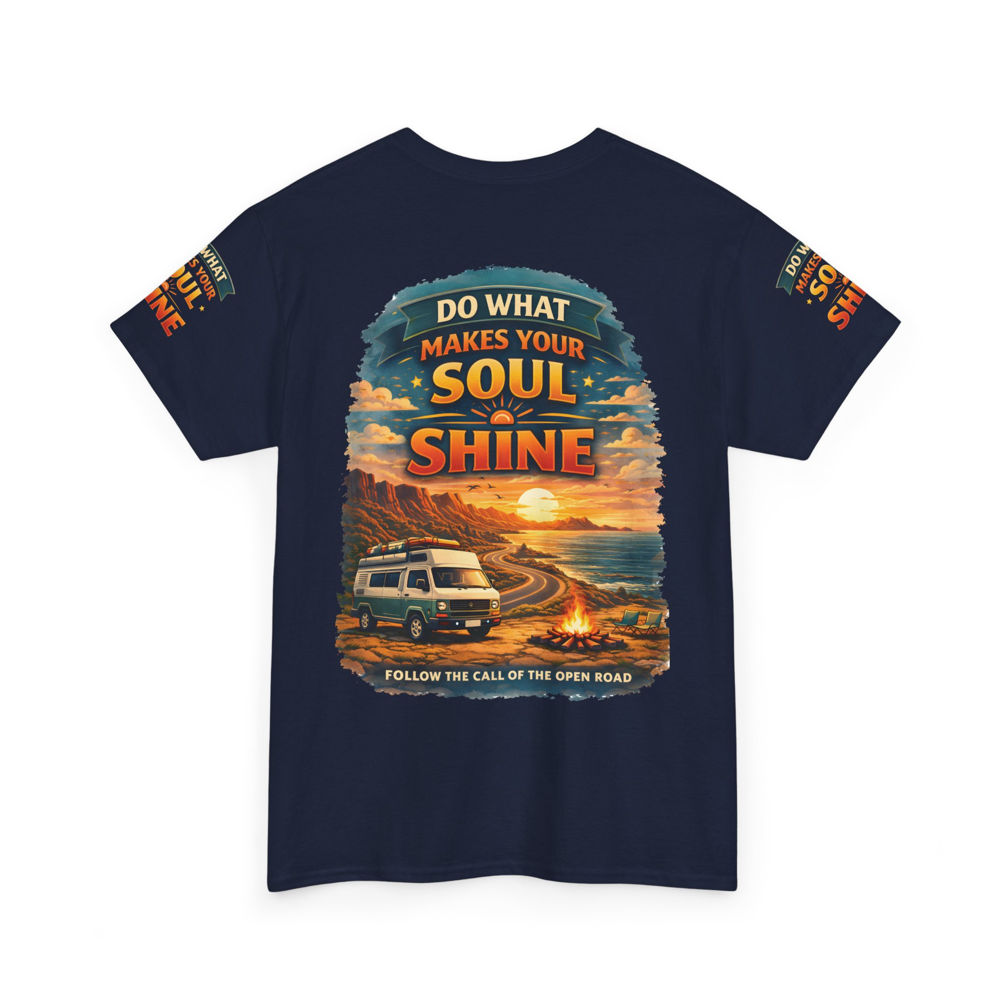 Unisex Heavy Cotton Tee — "Do What Makes Your Soul Shine" Design Scenic-Line