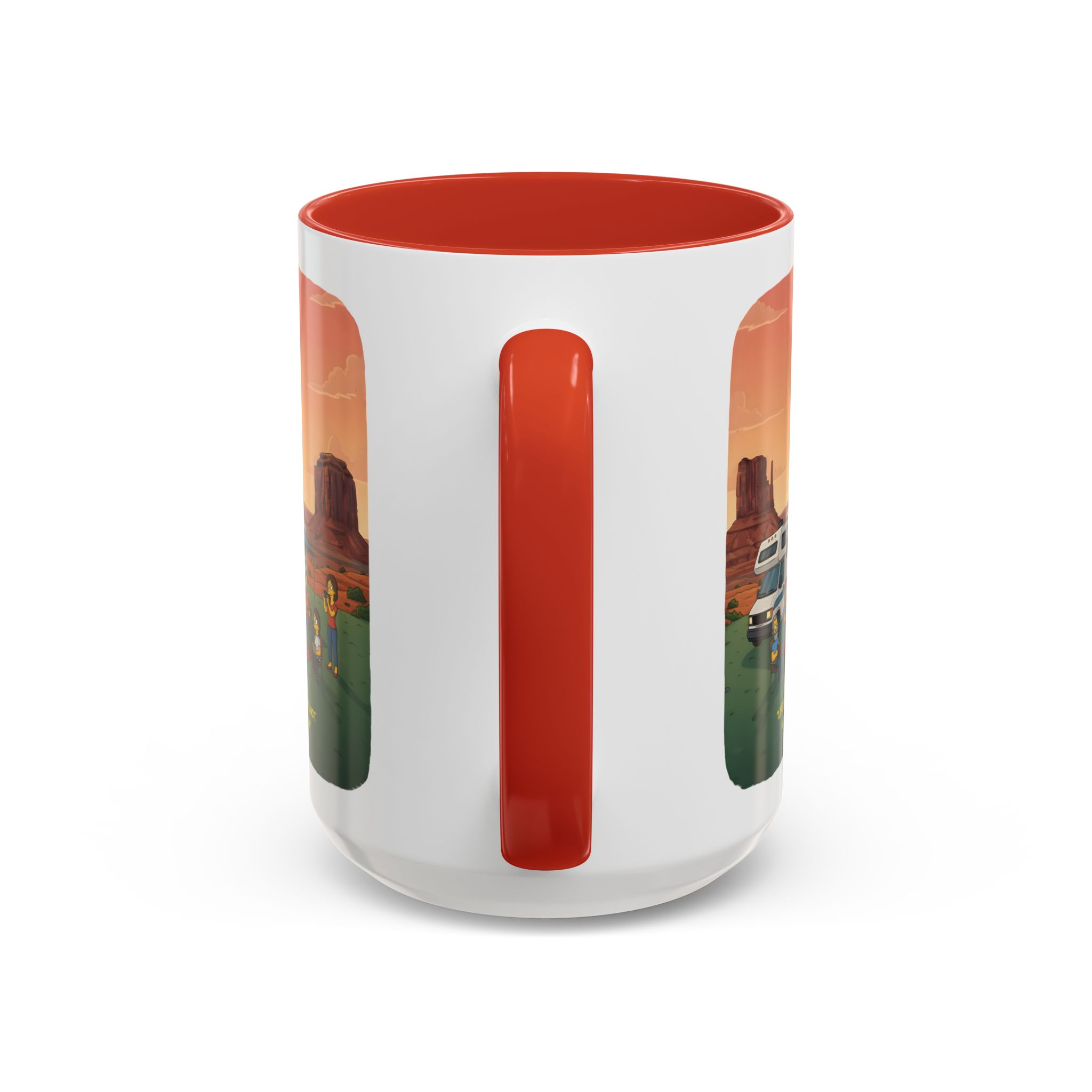 Accent Coffee Mug (11, 15oz) — "Life Is A Journey-Not A Destination" Design Sitcom-Line