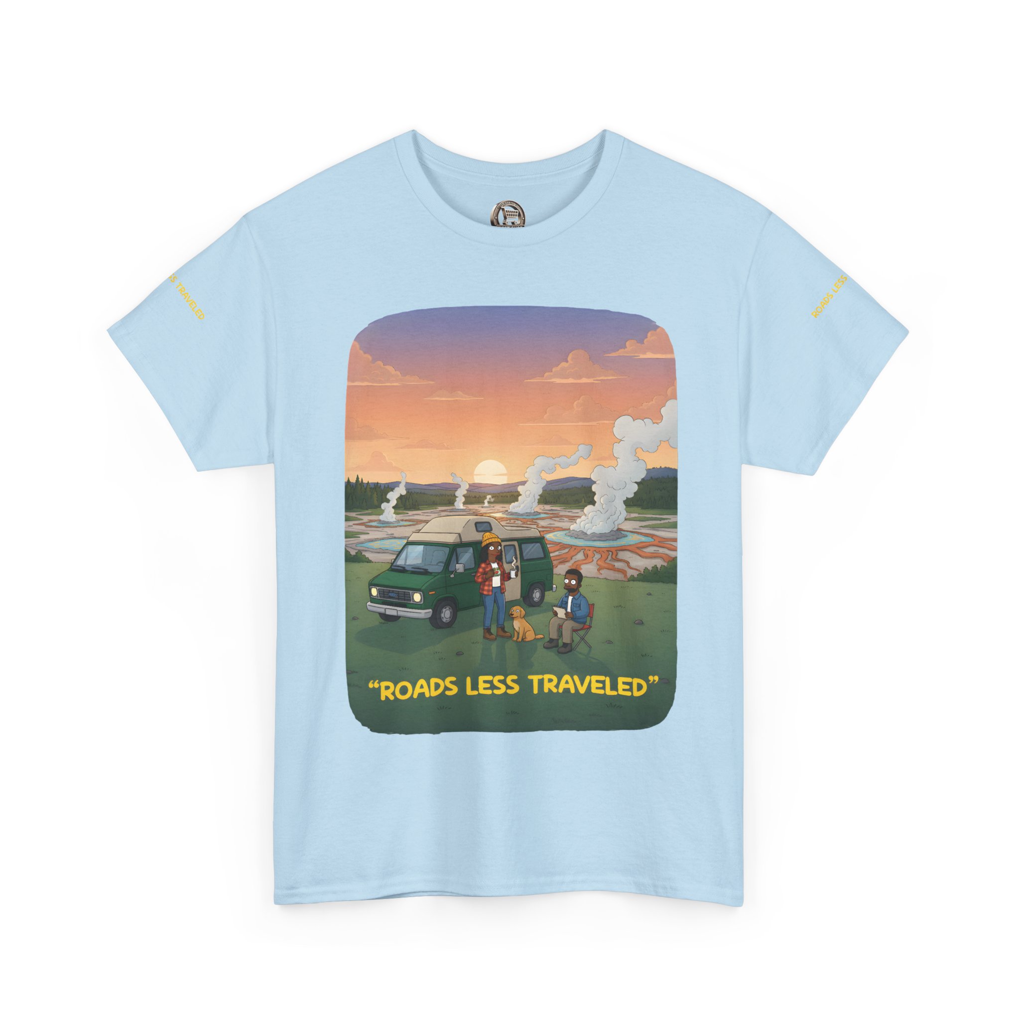 9008180383835463066_2048.jpeg Unisex Heavy Cotton Tee — "Roads Less Traveled" Design Sitcom-Line